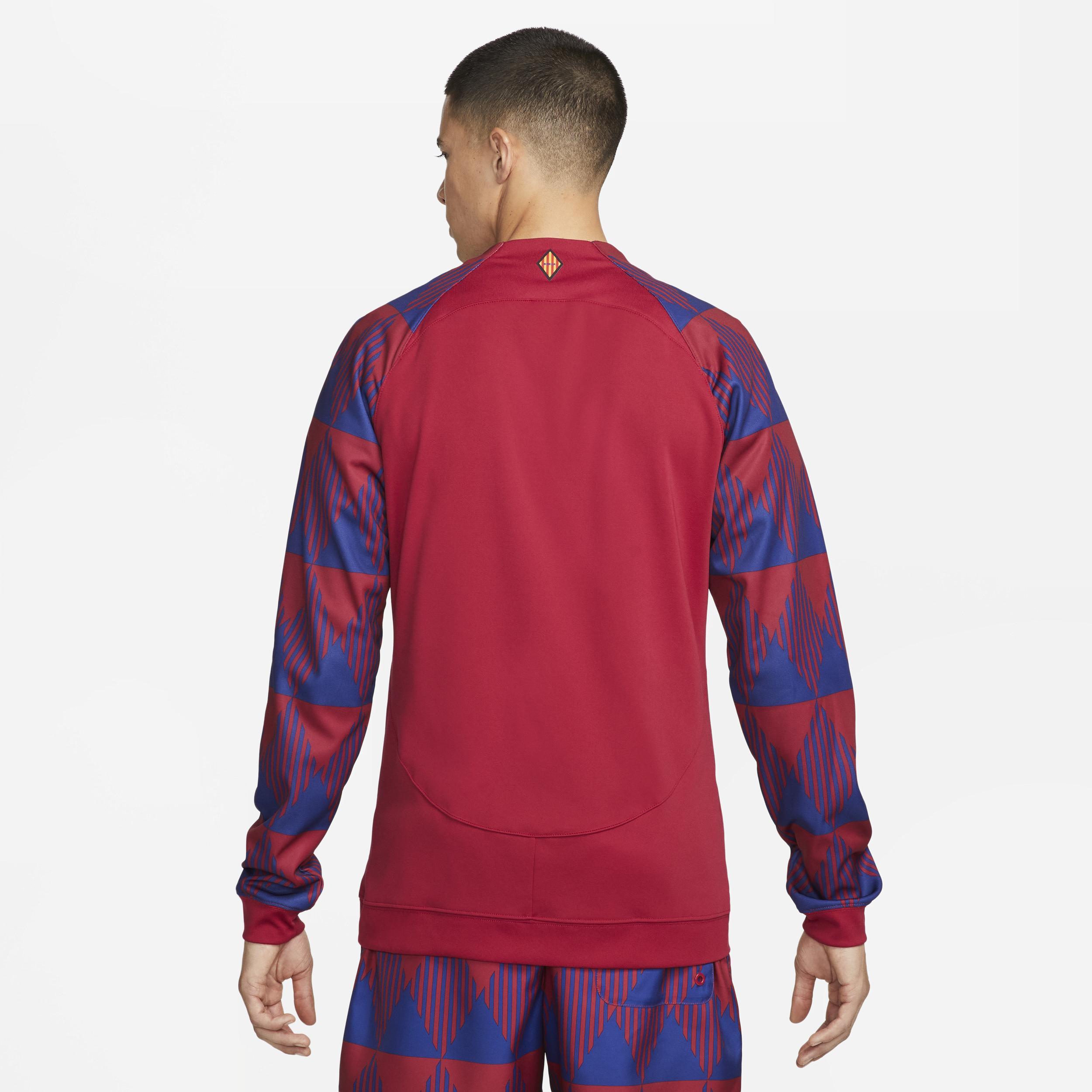Men's Nike Red Barcelona 2023/24 Academy Pro Anthem Raglan Performance Full-Zip Jacket, Size: 2XL, Bar Red Product Image