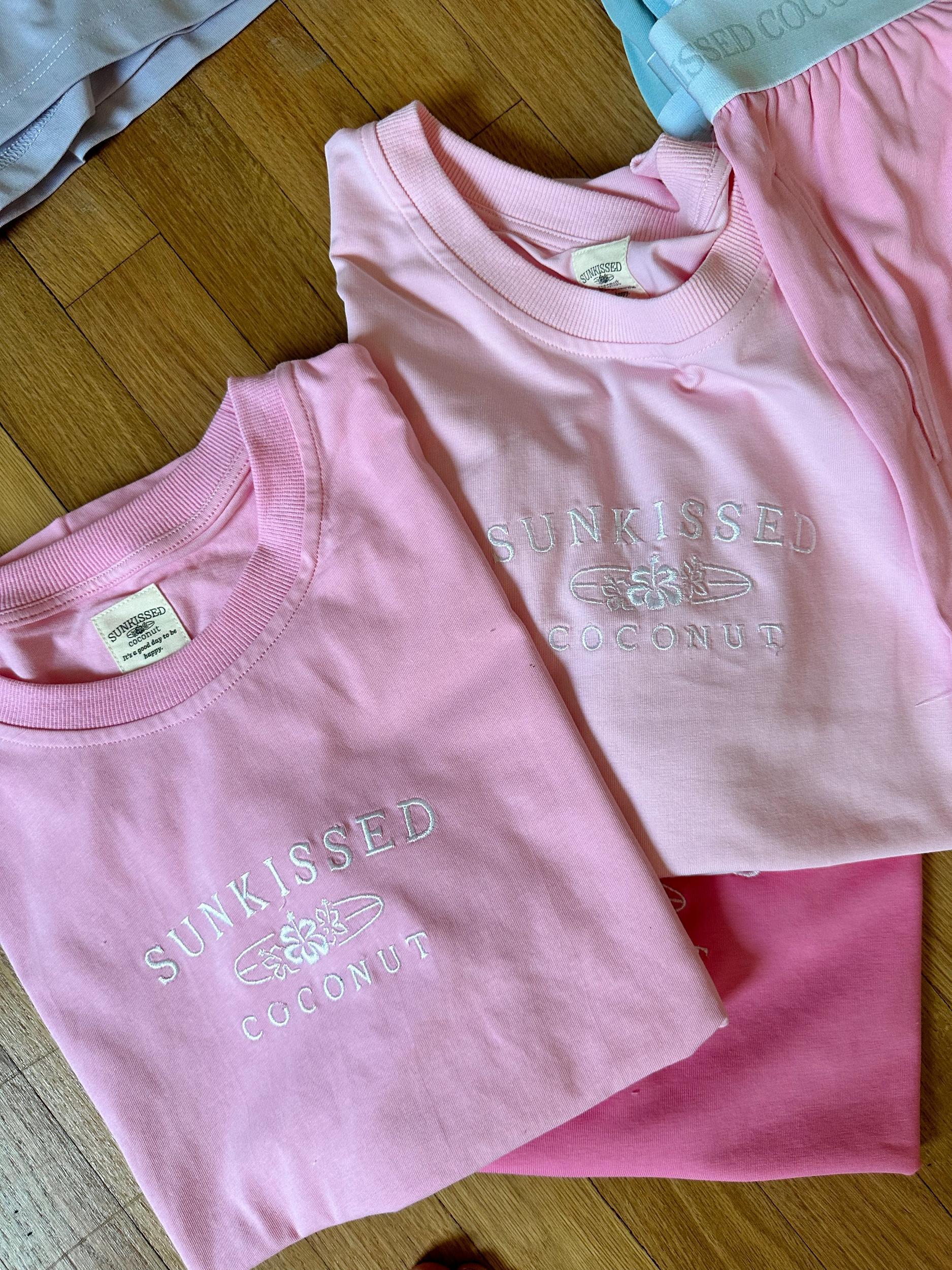 Blair Pink Basic Watercolor Shorts Product Image
