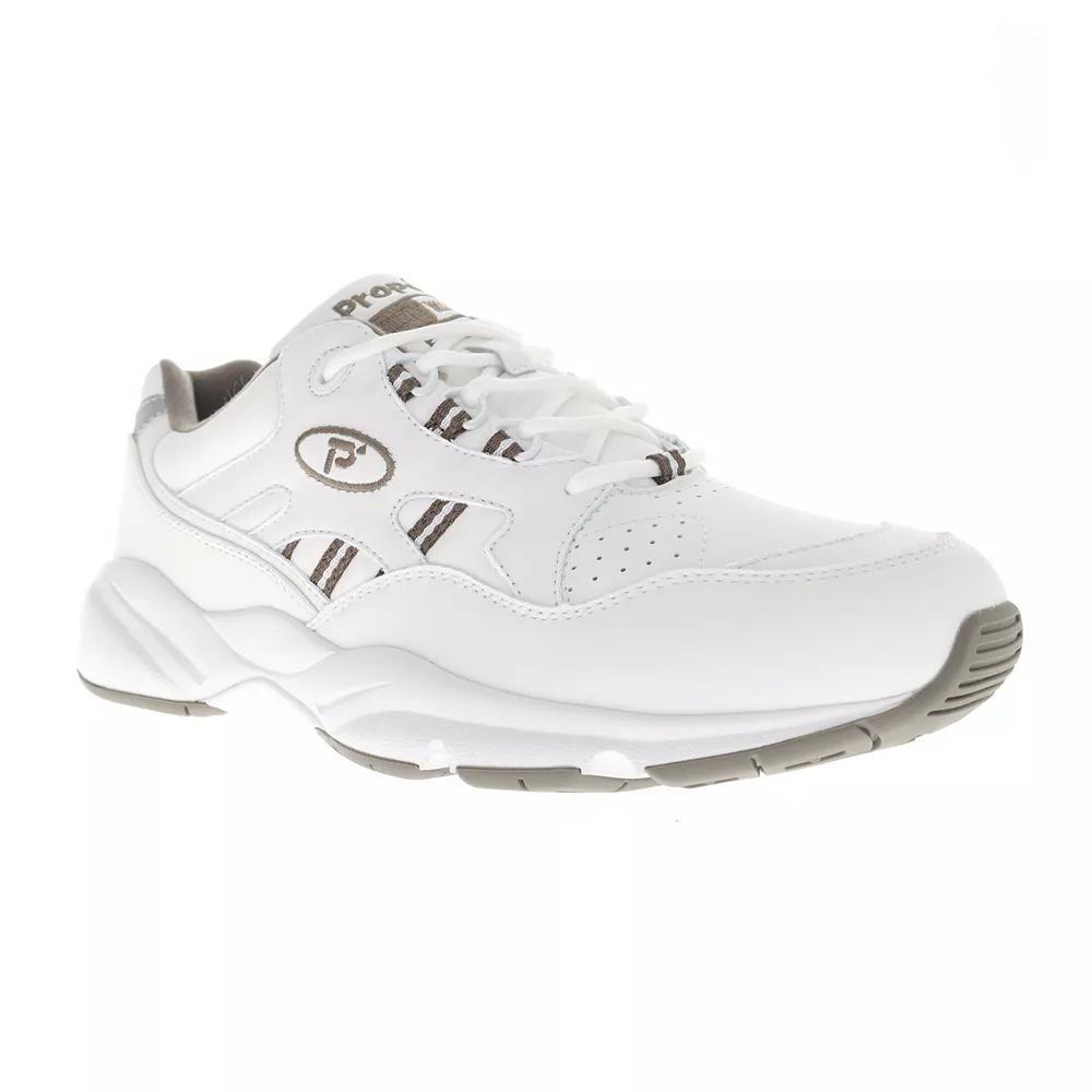 Propet Stability Walker Men's Sneakers, Size: 12 XXW, White Brown Product Image