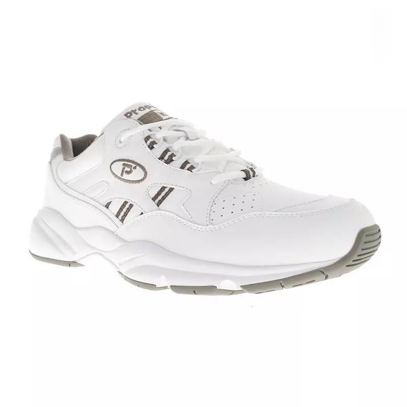 Propet Stability Walker Men's Sneakers, Size: 12 XXW, White Brown Product Image