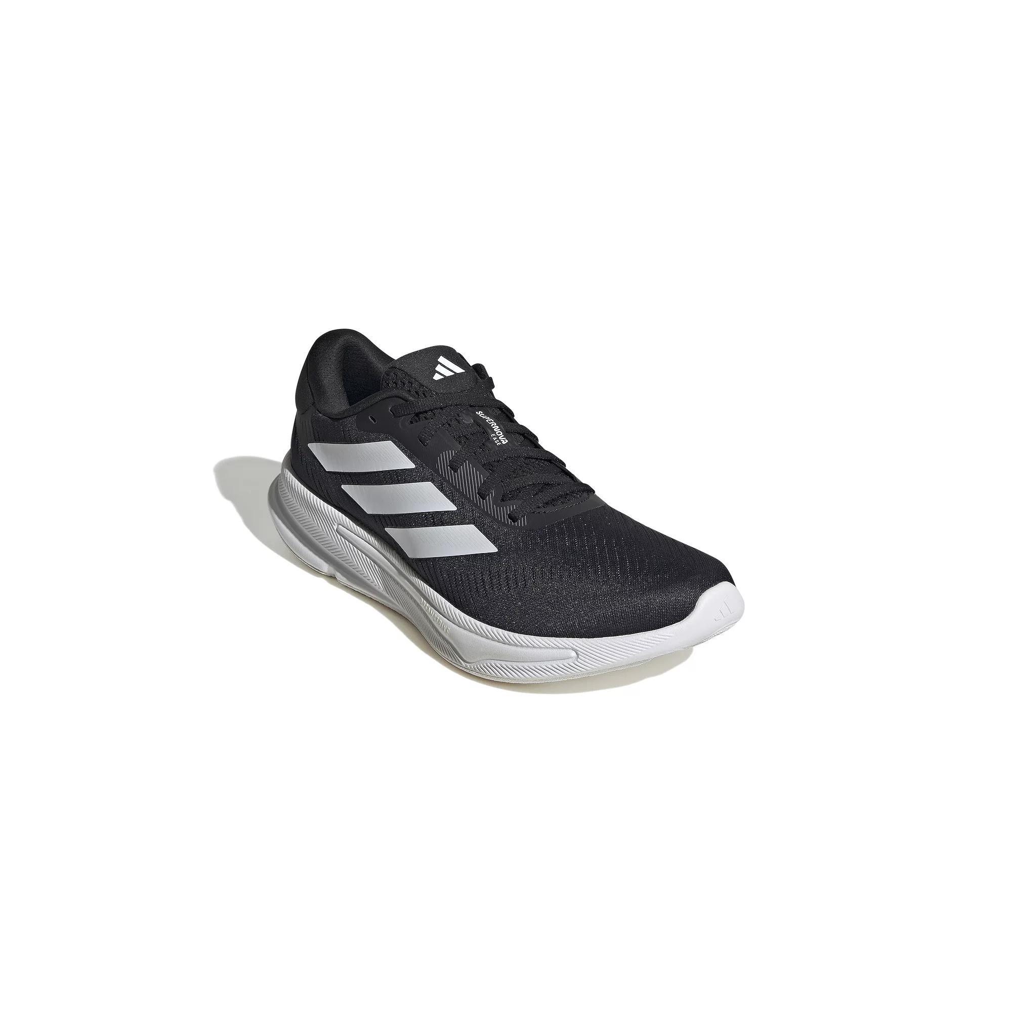 adidas Supernova Ease Men's Running Shoes, Size: 7.5, Black White Grey Product Image