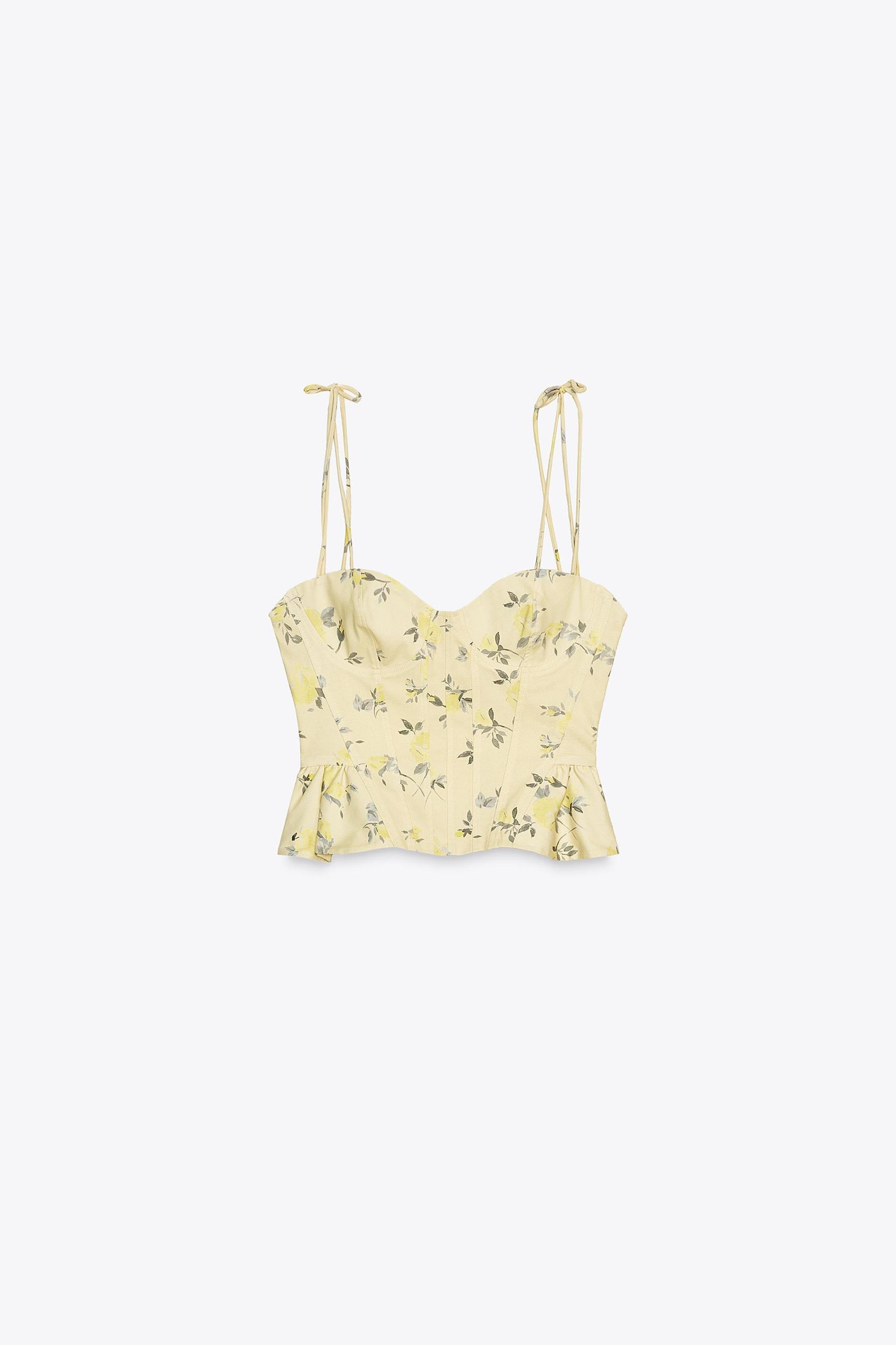 FLORAL POPLIN TOP Product Image