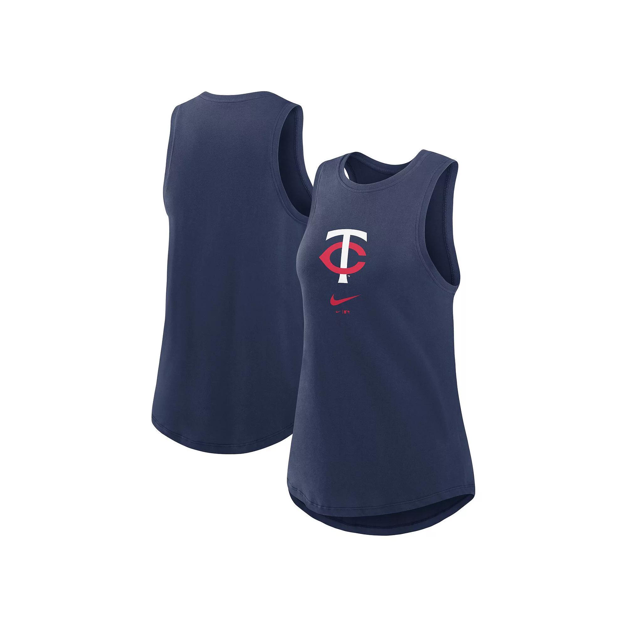 Women's Nike Royal Los Angeles Dodgers Legacy Icon High Neck Fashion Tank Top, Size: Small, Blue Product Image