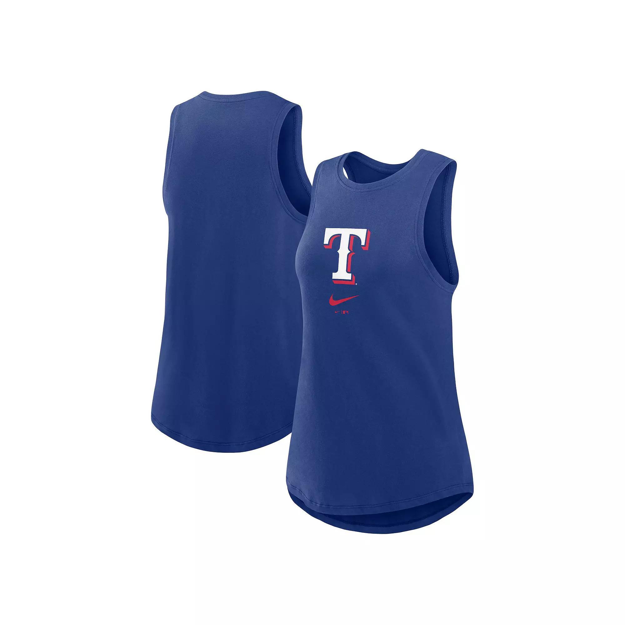 Women's Nike Navy New York Yankees Legacy Icon High Neck Fashion Tank Top, Size: XL, Blue Product Image