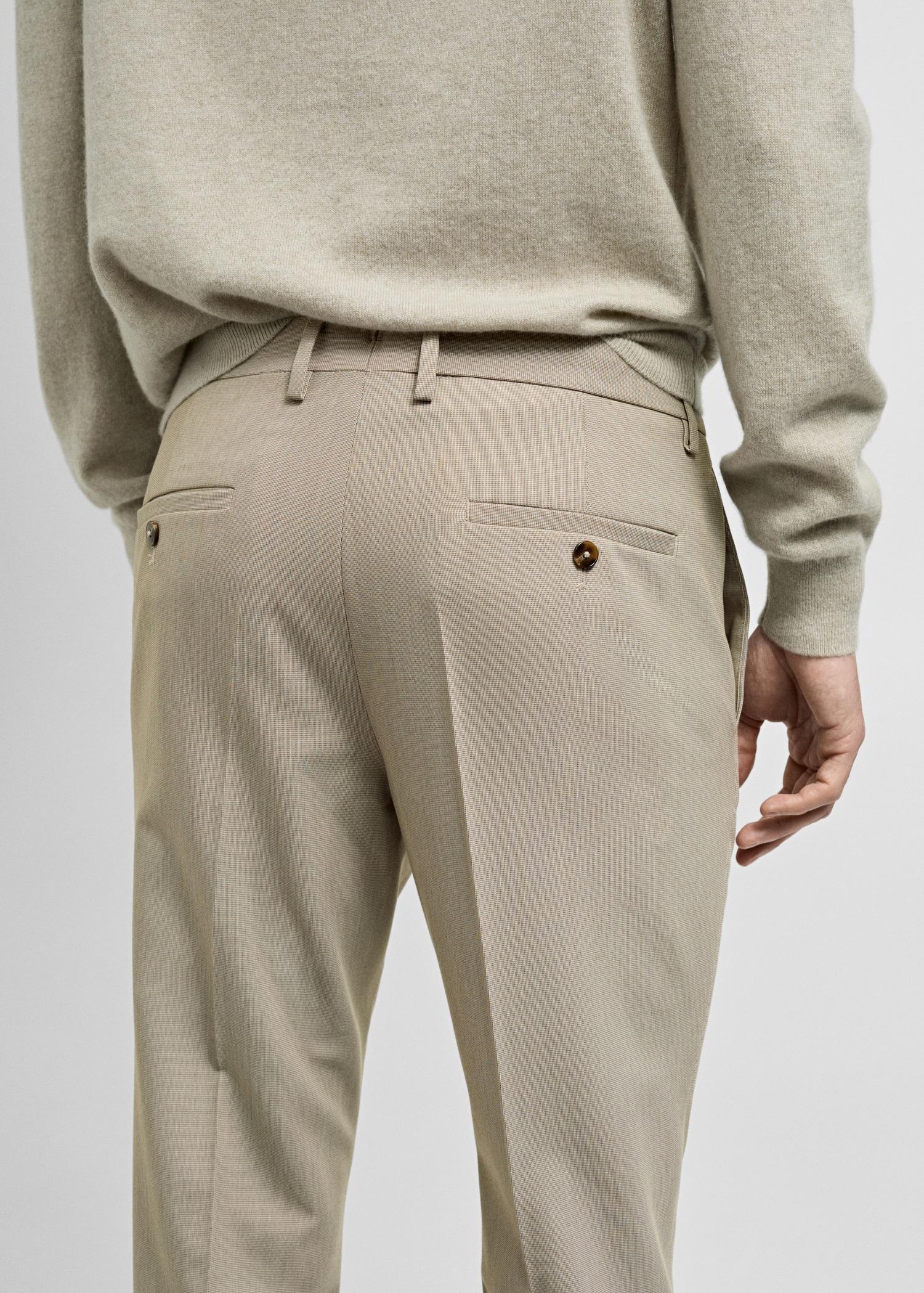 Stretch fabric super slim-fit suit trousers - Men | MANGO USA Product Image