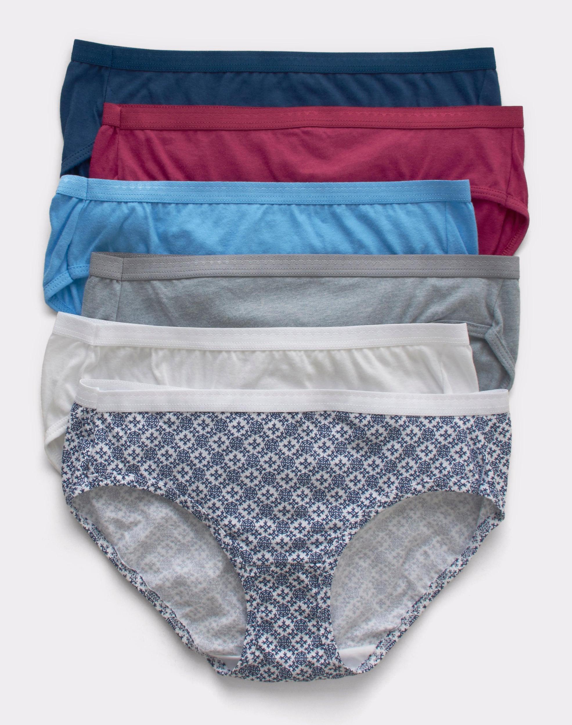 Hanes Ultimate 6-Pack Breathable Hipster Underwear 41H6CC, Womens Product Image