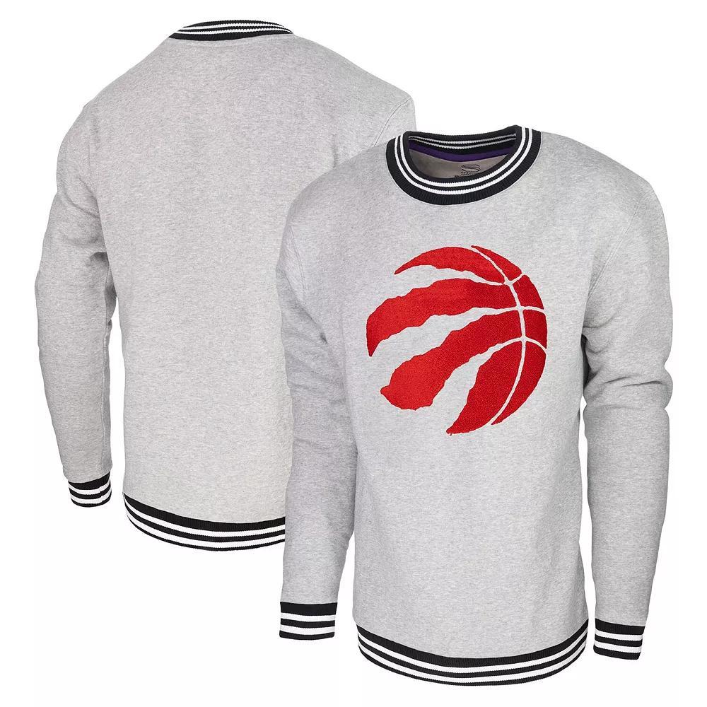 Men's Stadium Essentials Heather Gray Toronto Raptors Club Level Pullover Sweatshirt, Size: Small, Rpt Grey Product Image