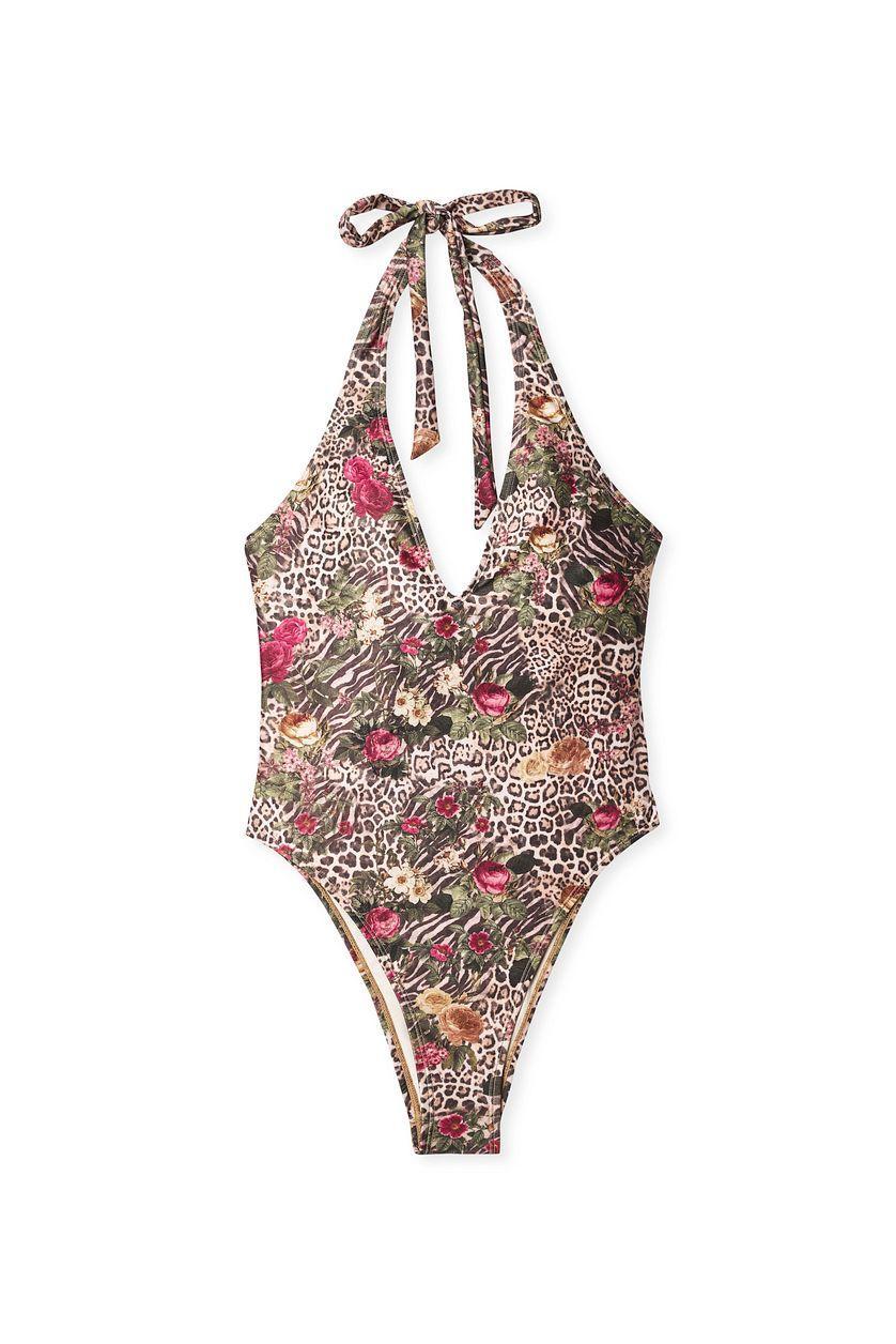 Halterneck Plunge Swimsuit Product Image