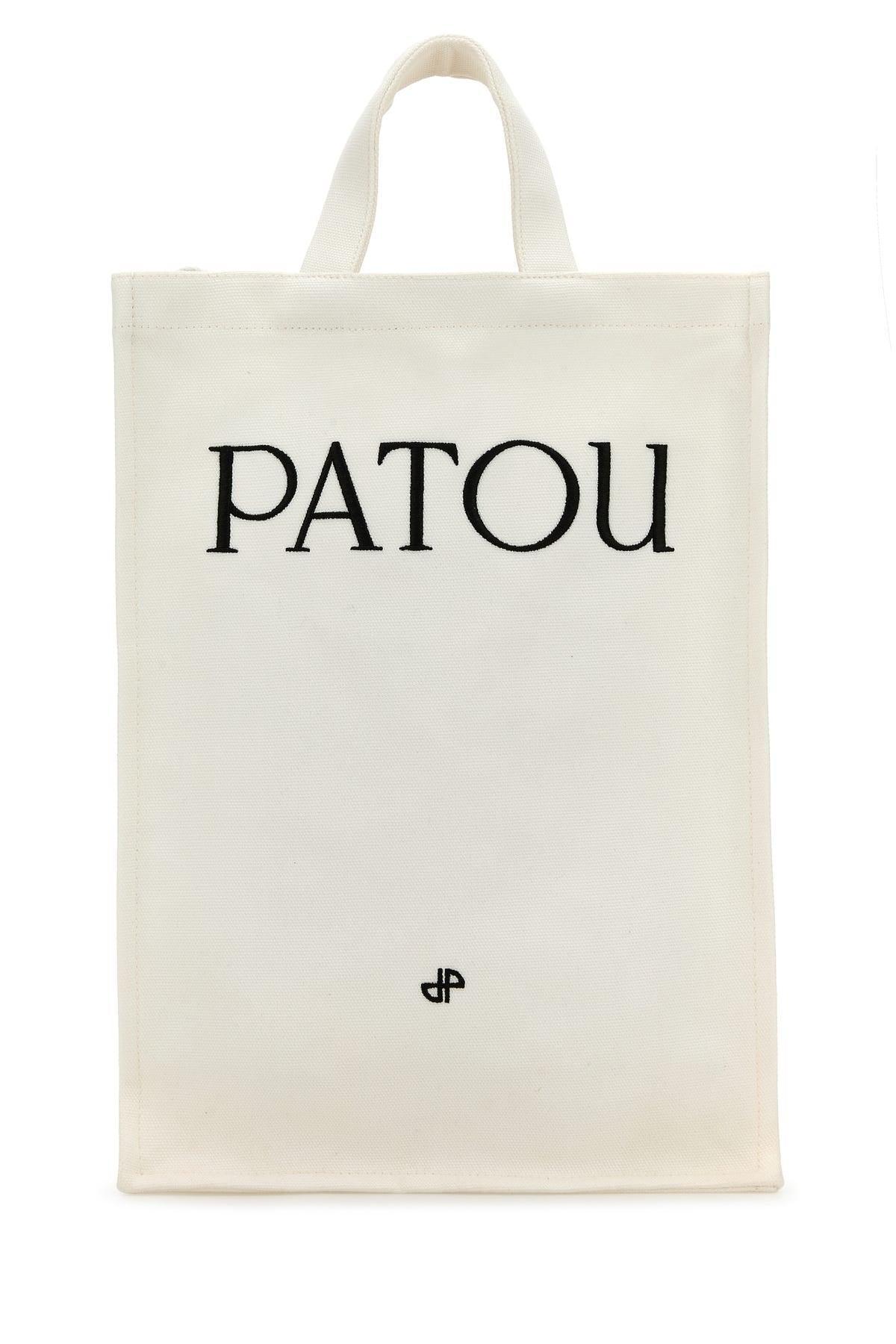 PATOU Women's Vertical Shopper Bag In White Product Image