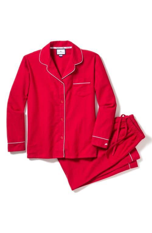 Petite Plume Cotton Flannel Pajama Set Product Image