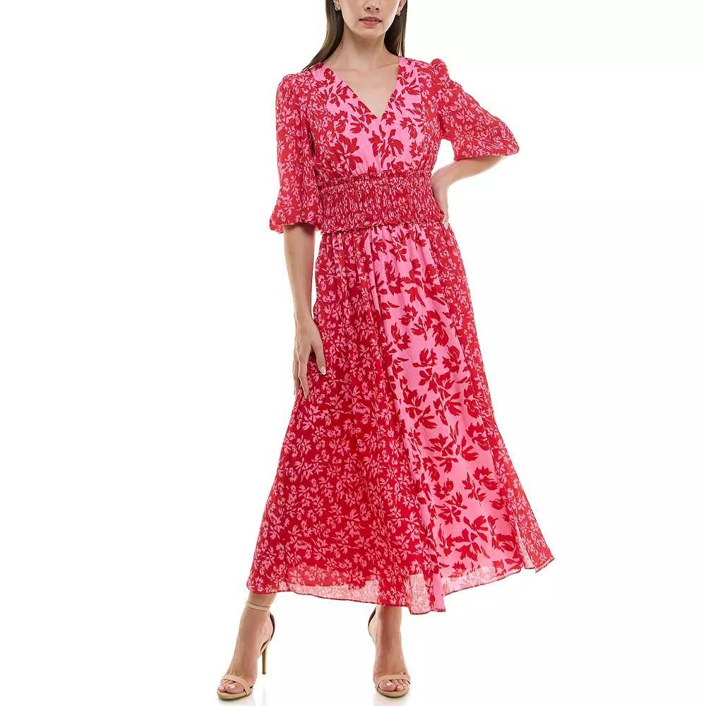 Women's Taylor Smocked Waist Puff Sleeve Dress, Size: 6, Candy Pink Product Image