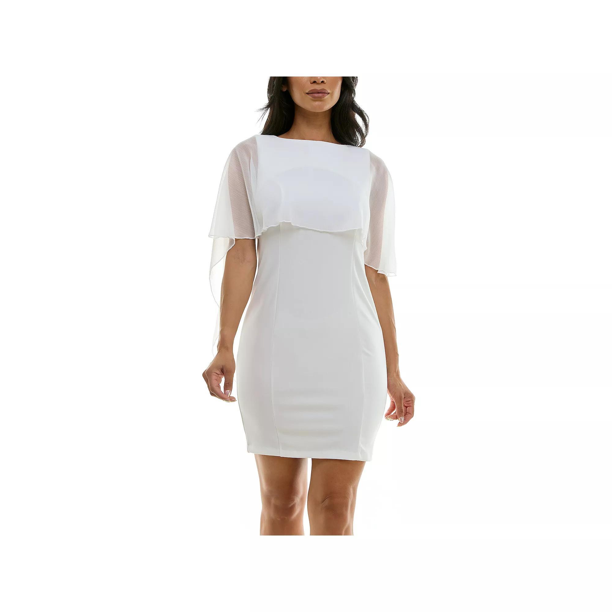 Womens Nina Leonard Popover Chiffon Sheath Dress Product Image