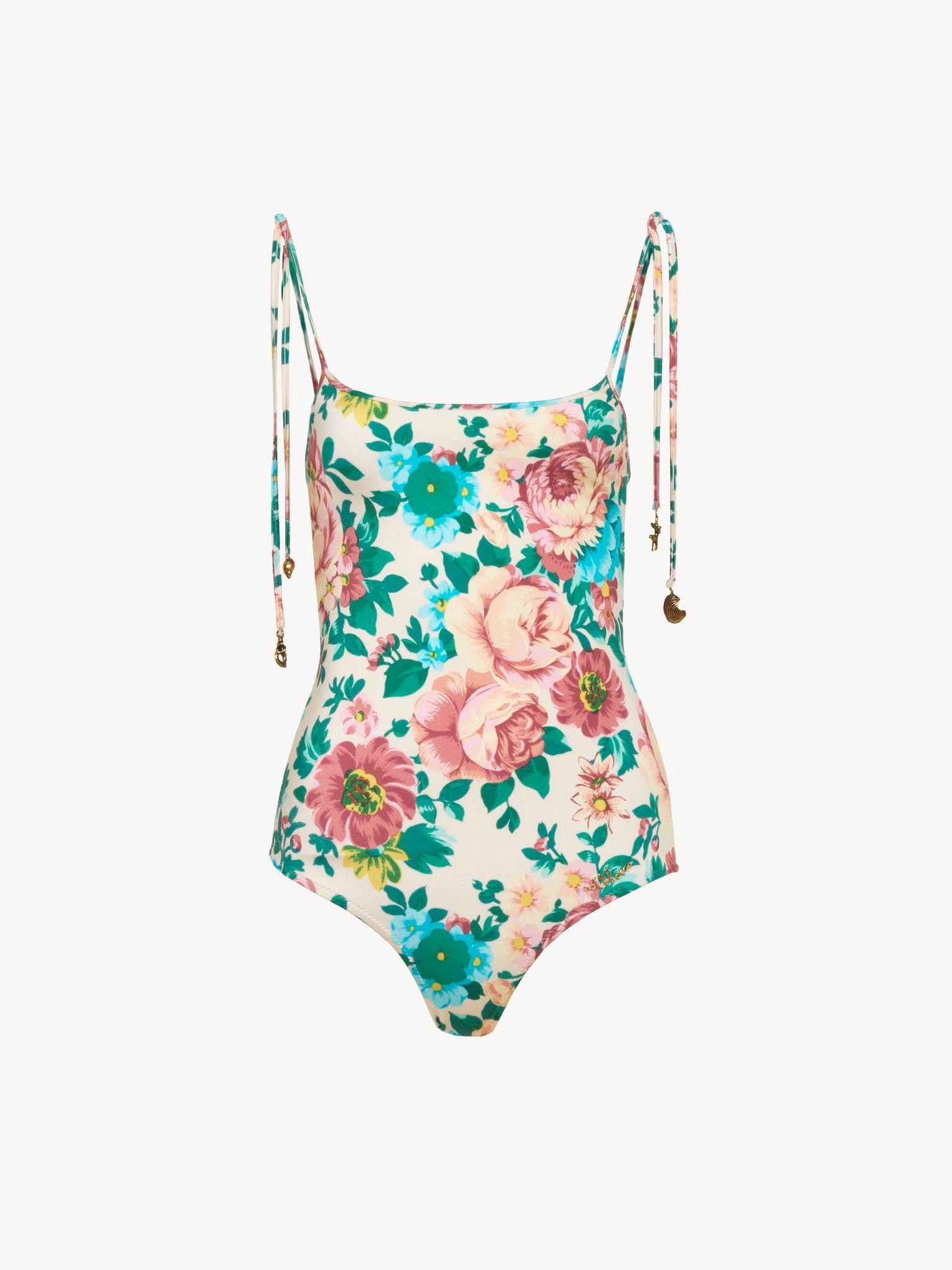 Knotted-strap one-piece swimsuit Product Image