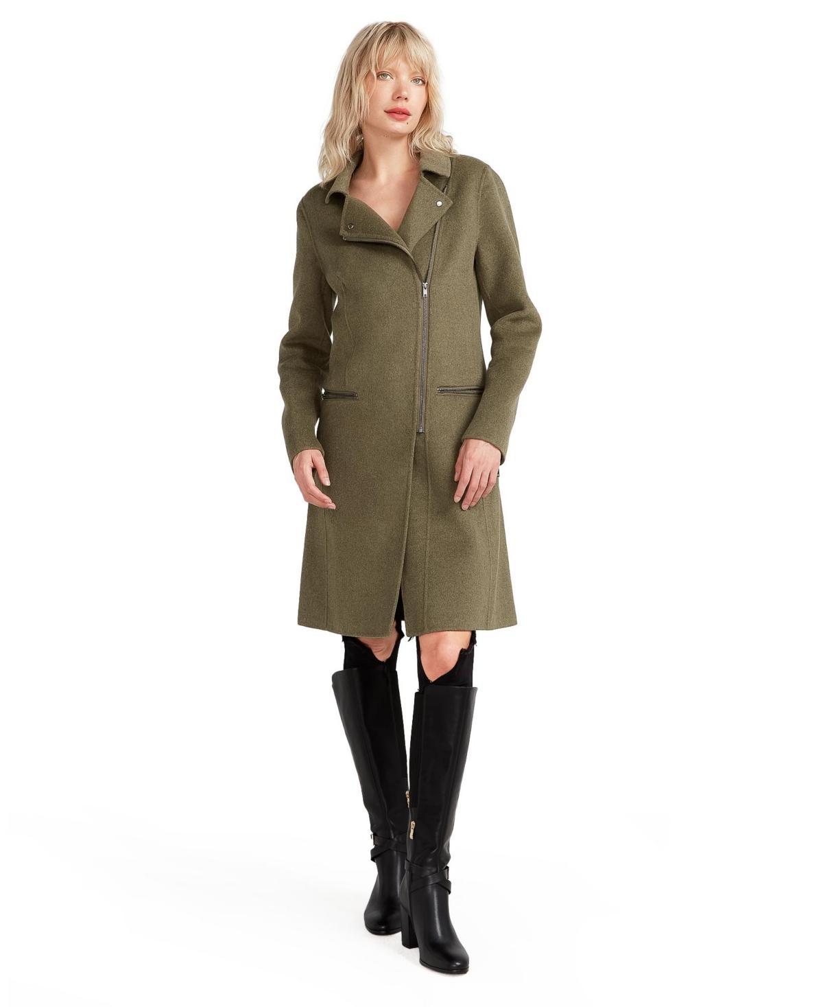 Women Belle & Bloom New Fit Last Chance Wool Blend Moto Coat Product Image