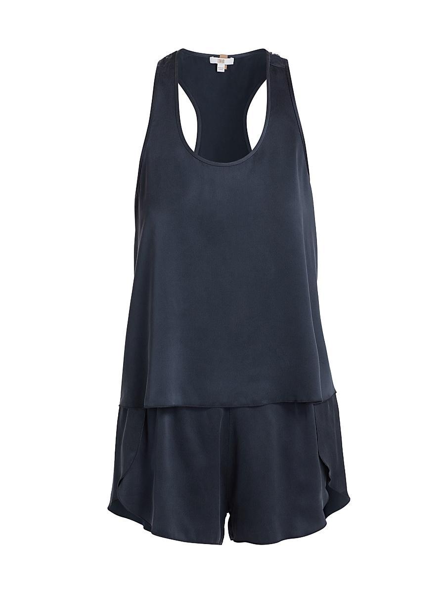 Womens Washable Silk Tulip-Back Pajama Set Product Image