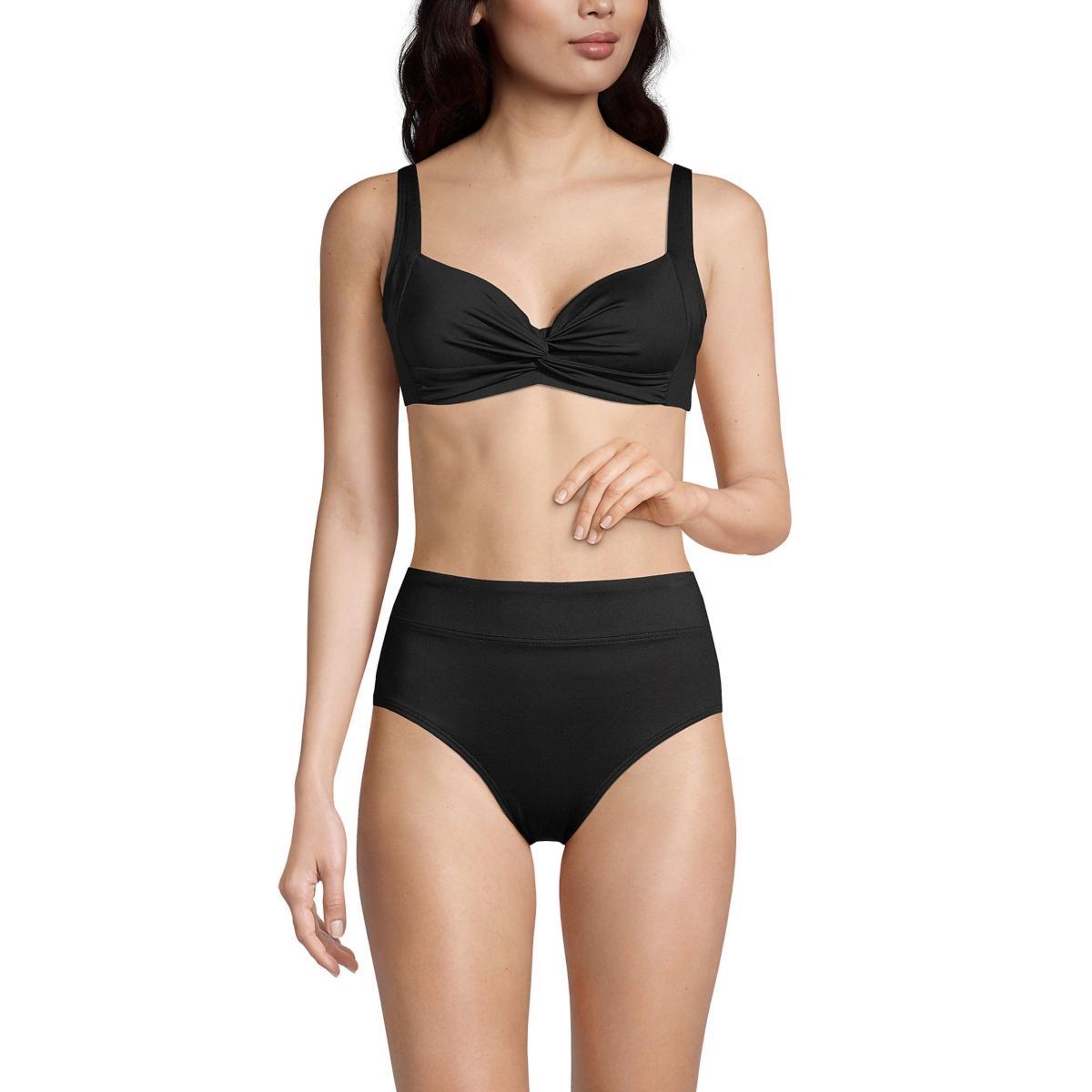 Womens Lands End Sweetheart Twist-Front Underwire Bikini Top Product Image