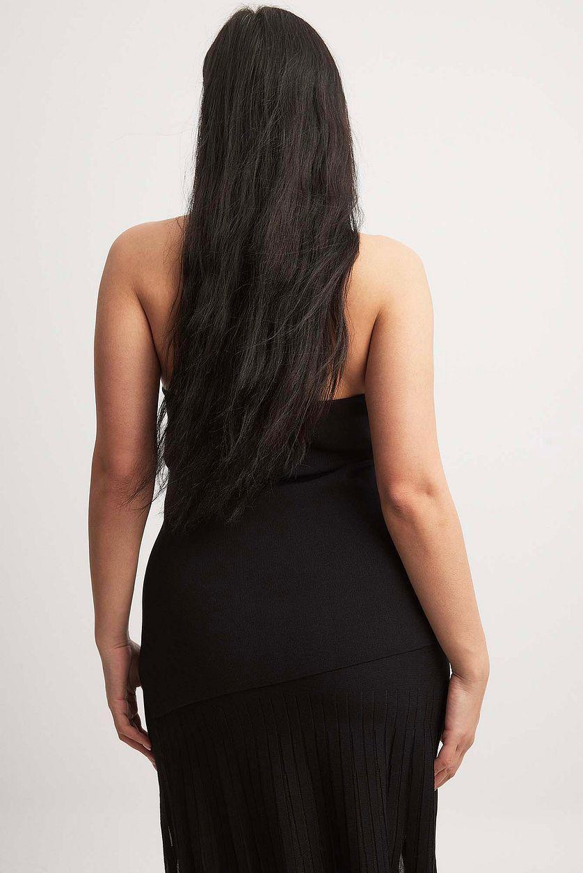 Knitted Slit Detail Tube Top Product Image