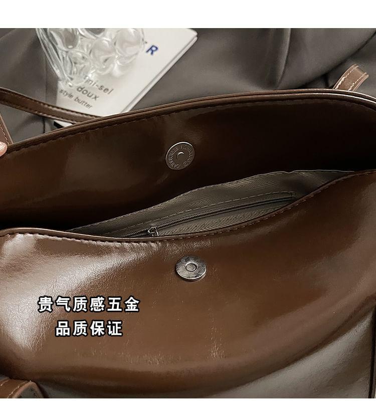 Faux Leather Tote Bag Product Image