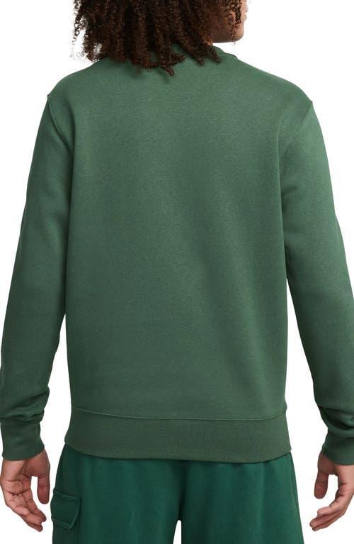 Men's Nike Club Fleece Crew, Size: Large, Dark Gray Grey Product Image