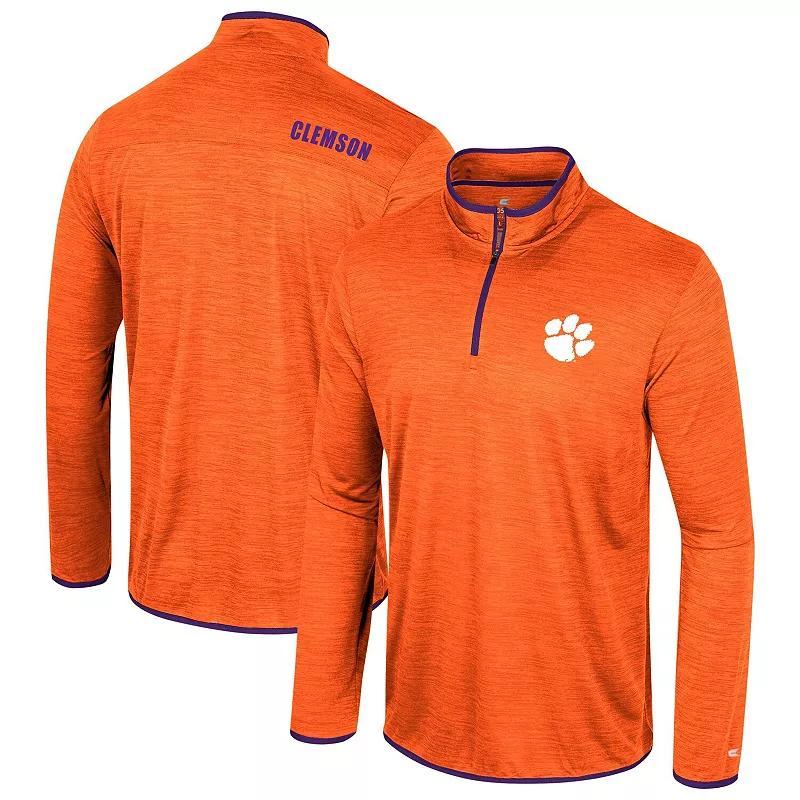 Men's Colosseum Orange Clemson Tigers Wright Quarter-Zip Windshirt, Size: XL Product Image