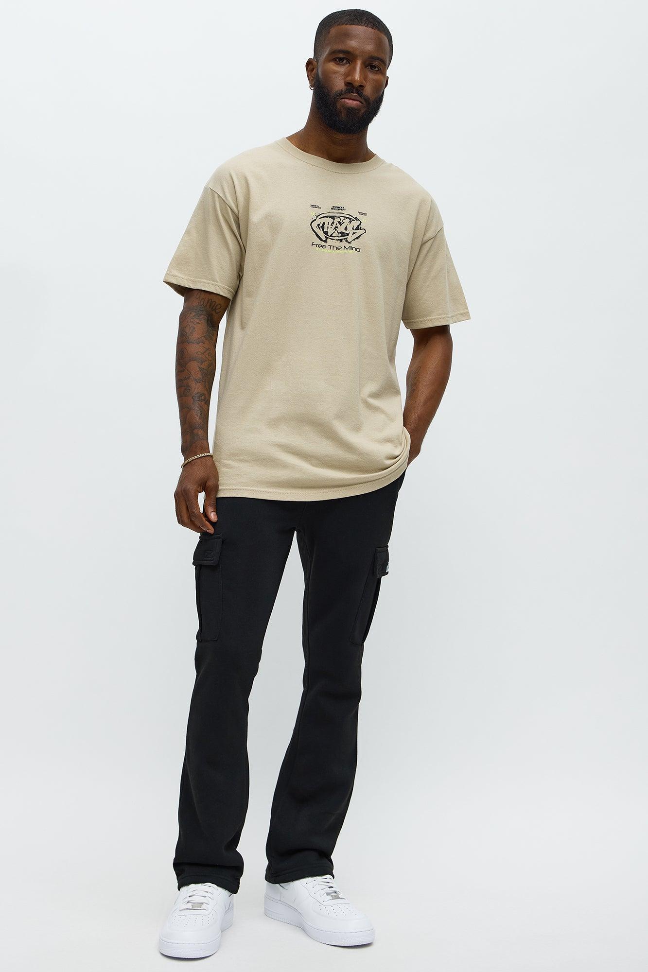 In The Cut Cargo Flared Sweatpants - Black Product Image