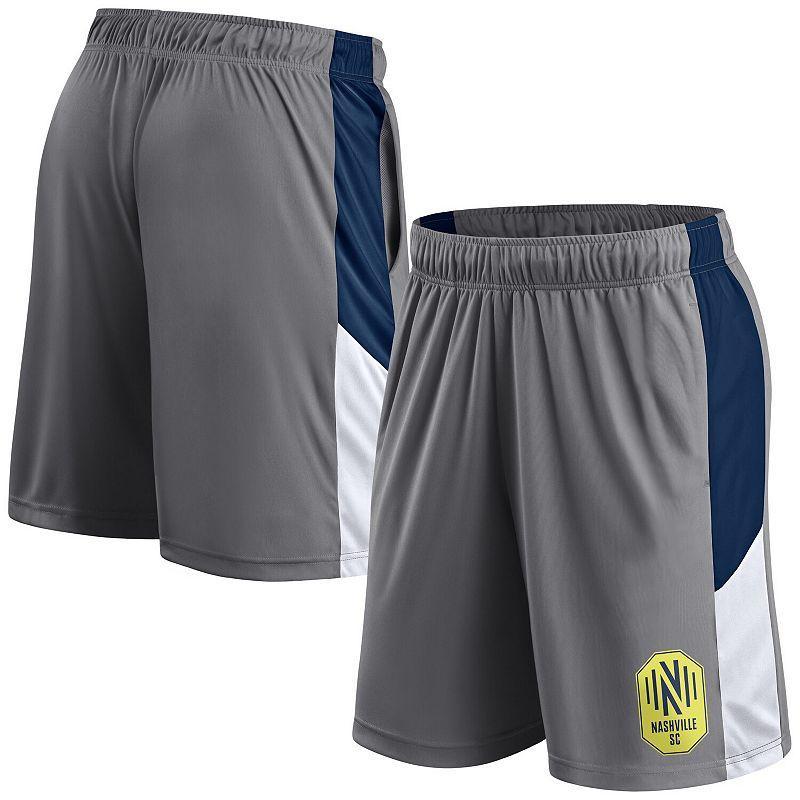 Mens Fanatics Branded Gray Brooklyn Nets Practice Performance Shorts Product Image