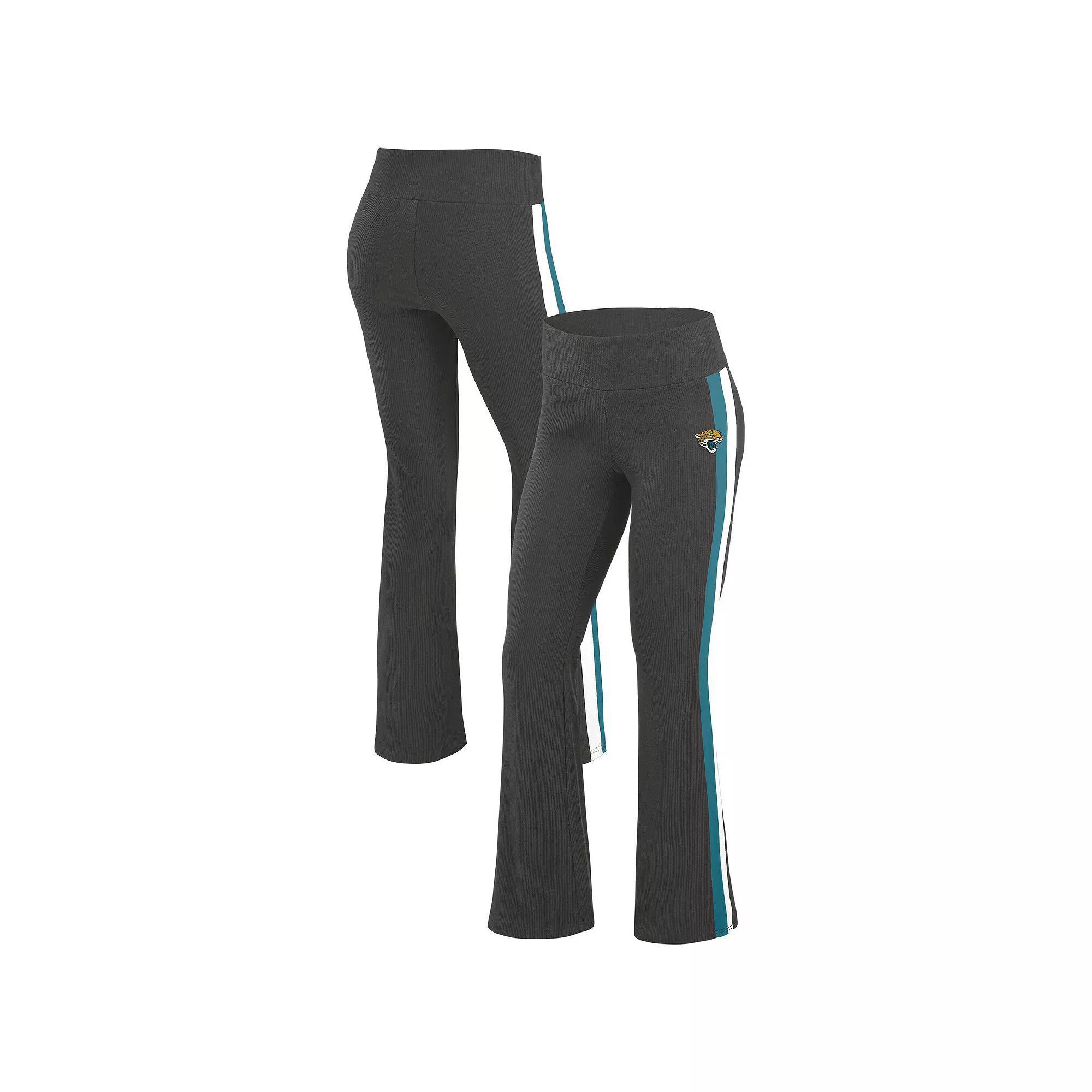 Women's WEAR by Erin Andrews Black Jacksonville Jaguars Yoga Pants, Size: XL Product Image
