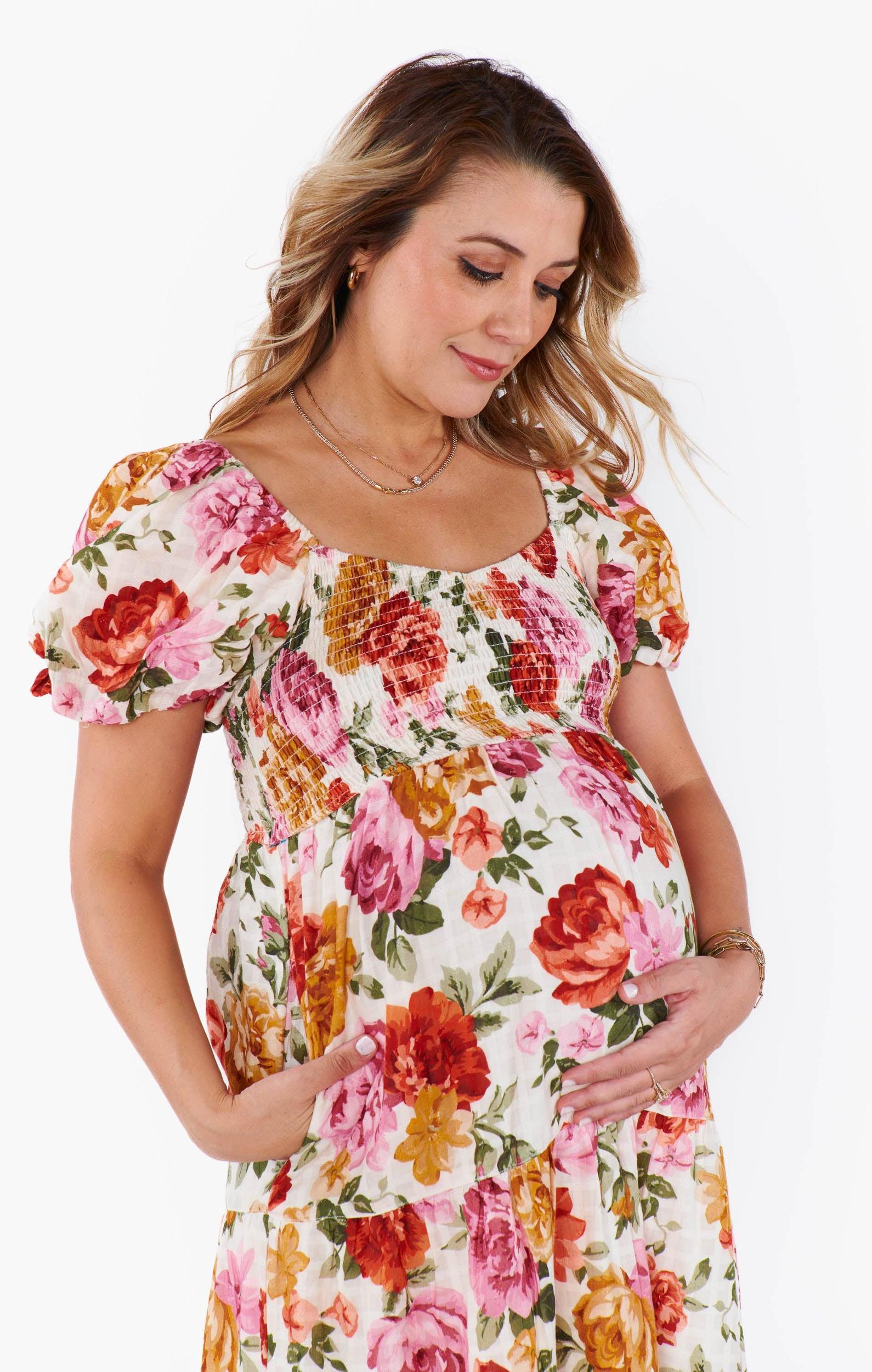 Joanna Maxi Dress ~ Ivory Hillside Floral Product Image