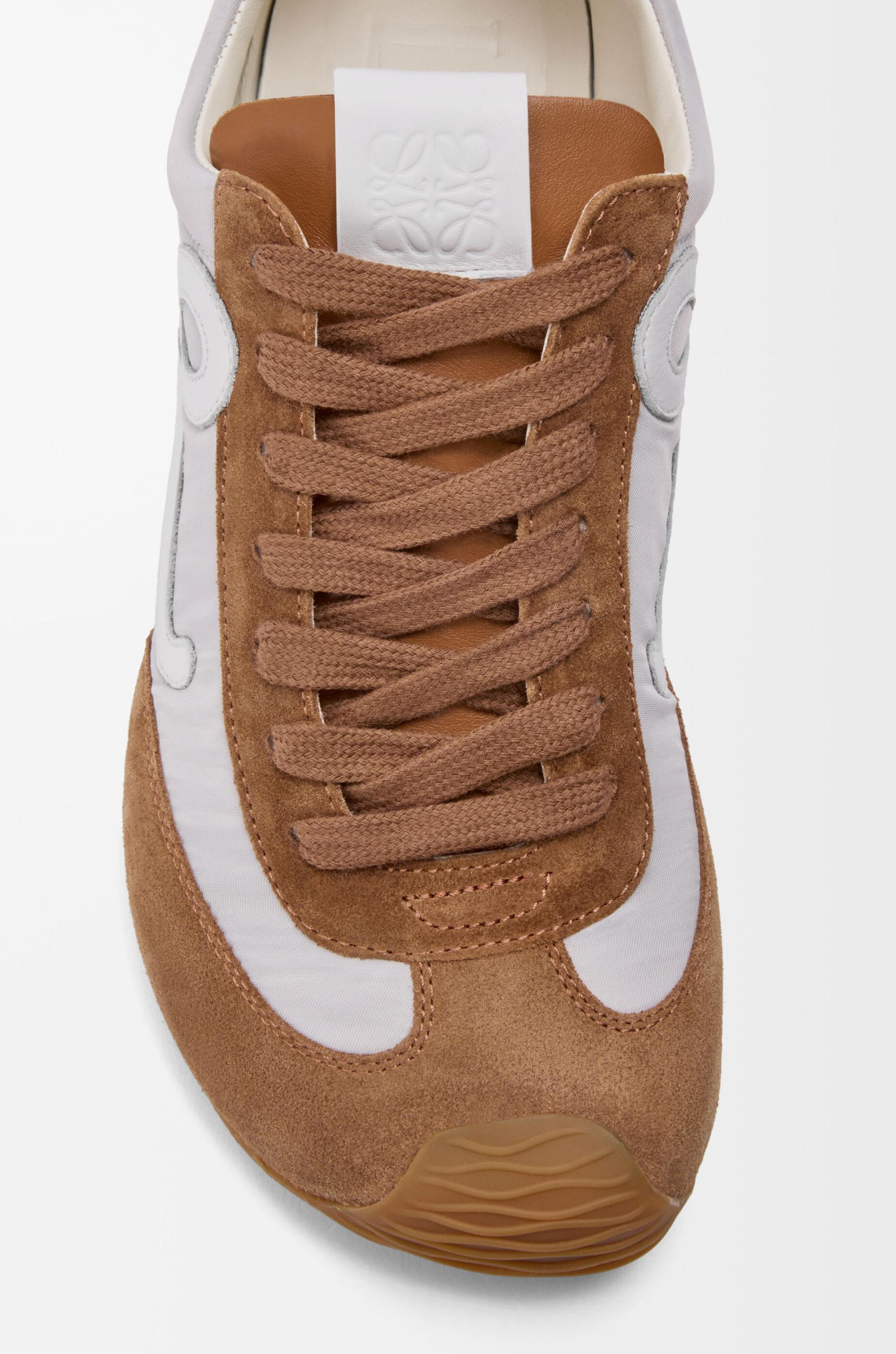 Ballet Runner 2.0 in nylon and calfskin Product Image
