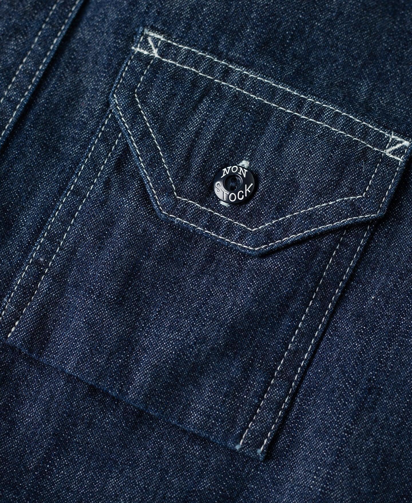1933 Cigarette Pocket Denim Work Shirt Product Image