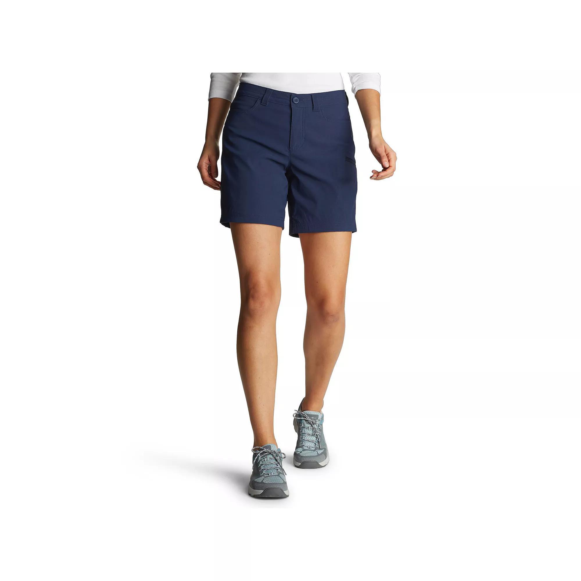 Women's Eddie Bauer Rainier Waterproof Active Shorts, Size: 8, Black Product Image