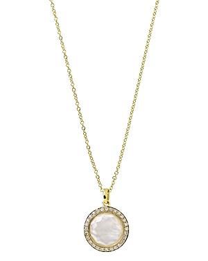 Small Pendant Necklace in 18K Gold with Diamonds Product Image