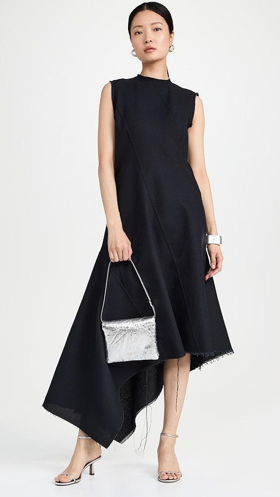 Marques Almeida Long Sleeveless Twisted Asymmetric Hem Dress | Shopbop Product Image