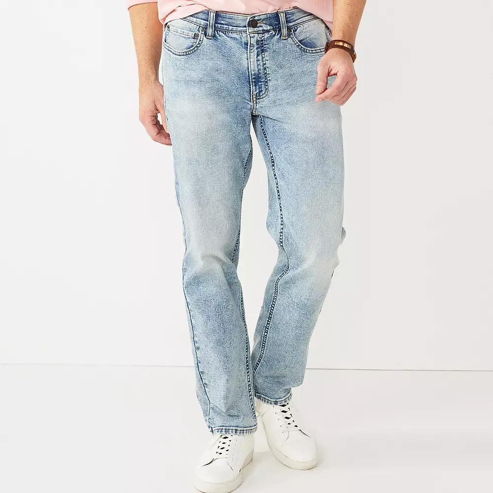 Men's Sonoma Goods For Life® Straight-Fit Flexwear Jean, Size: 36X34, Vintage Light Product Image