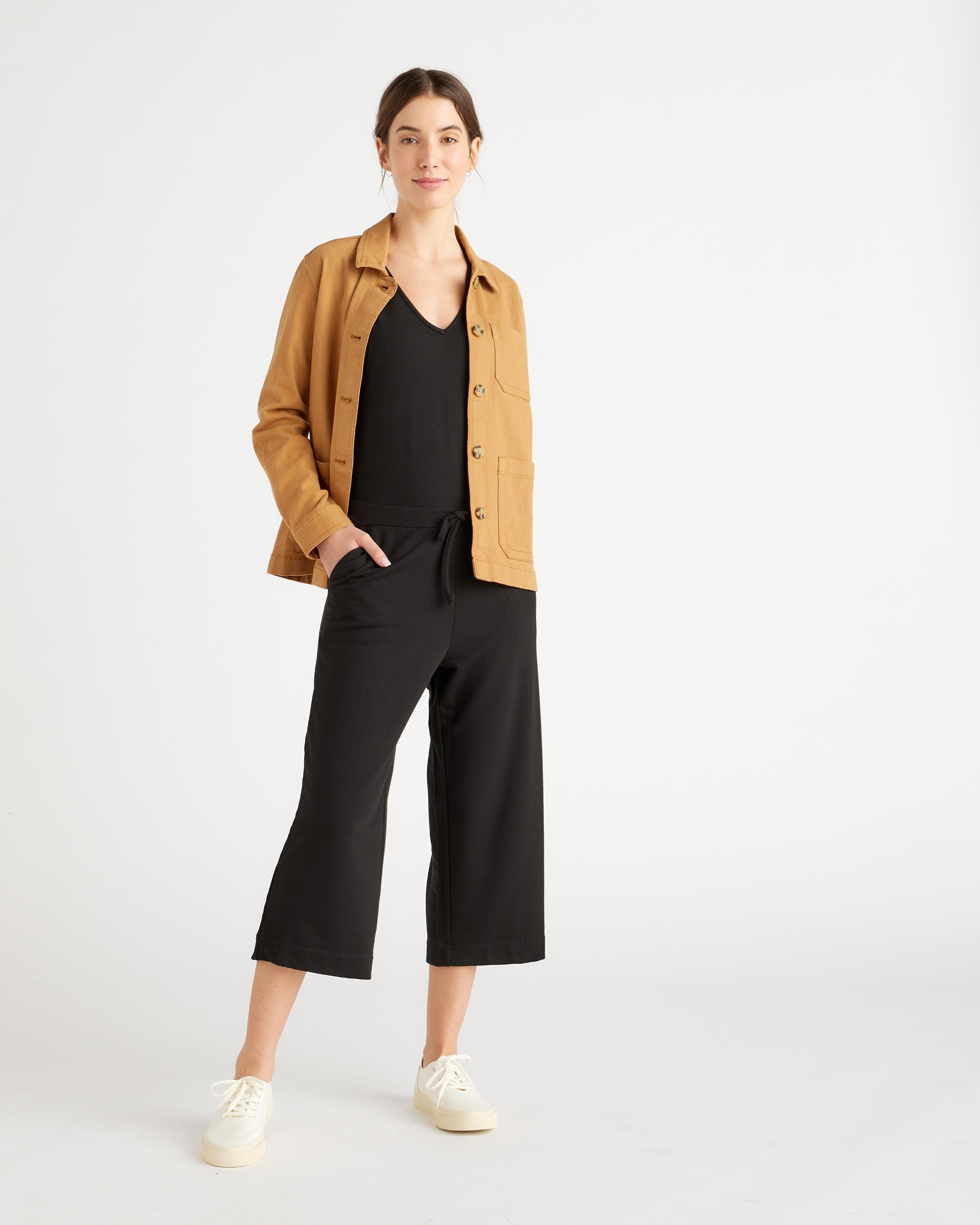 Quince | Women's Organic Comfort Stretch Chore Jacket Spandex, Organic Cotton Product Image