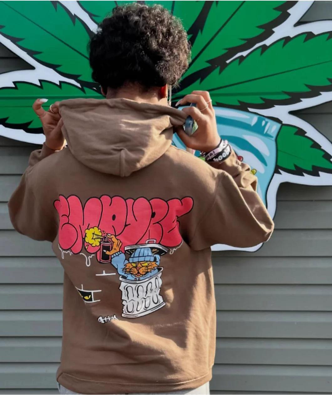 Empyre Alley Cat Brown Hoodie Product Image