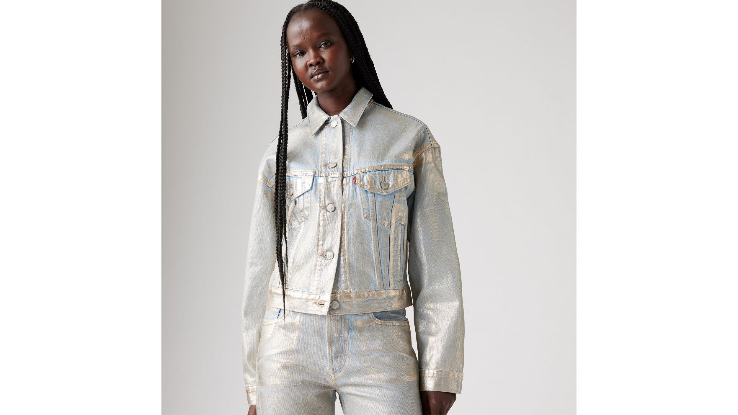 Shrunken '90s Trucker Jacket Product Image