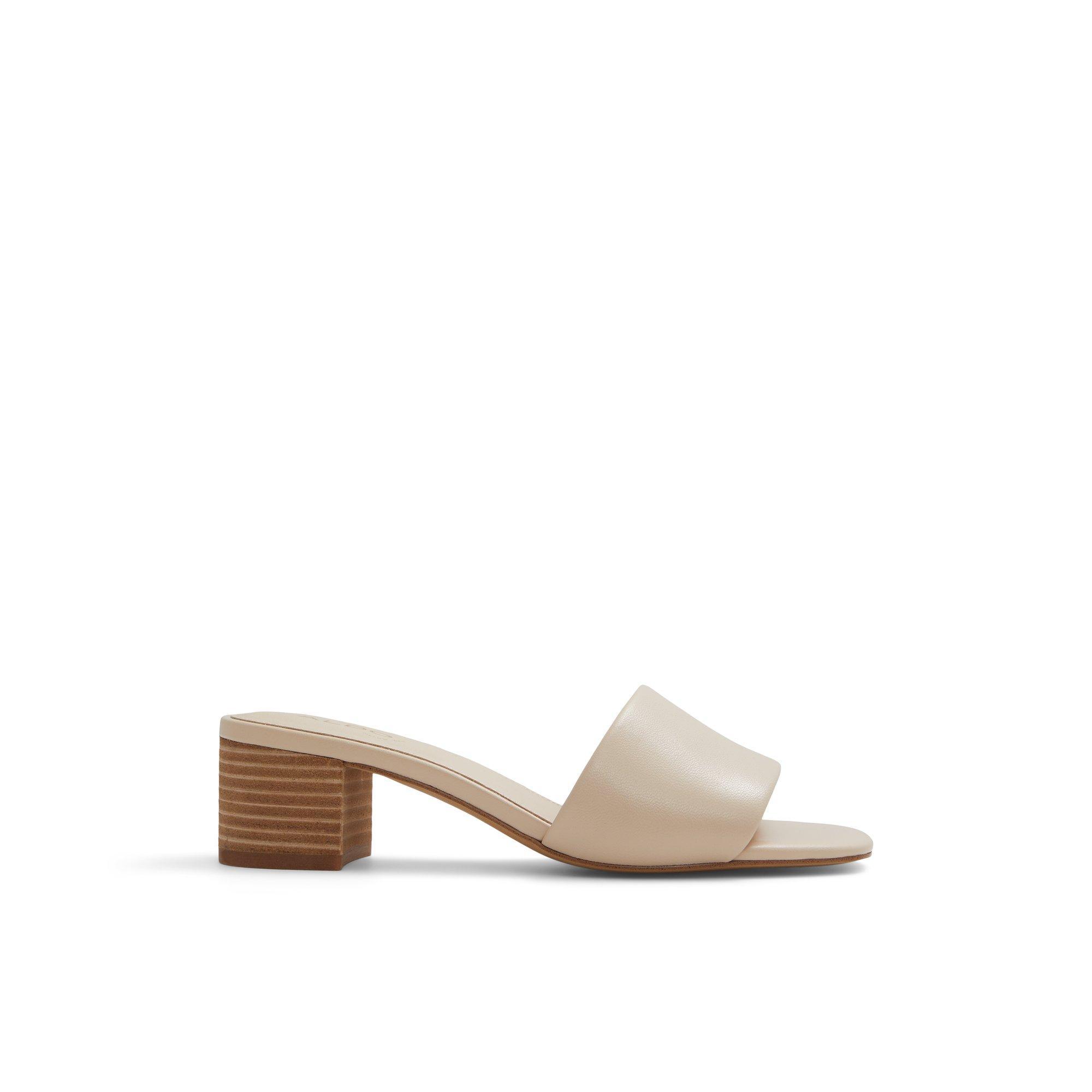ALDO Claudina - Women's Block Heel - Beige, Size 7 Product Image
