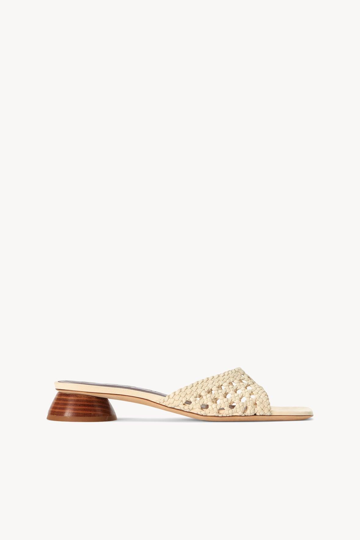 SIMONE CROCHET HEEL | CREAM Product Image