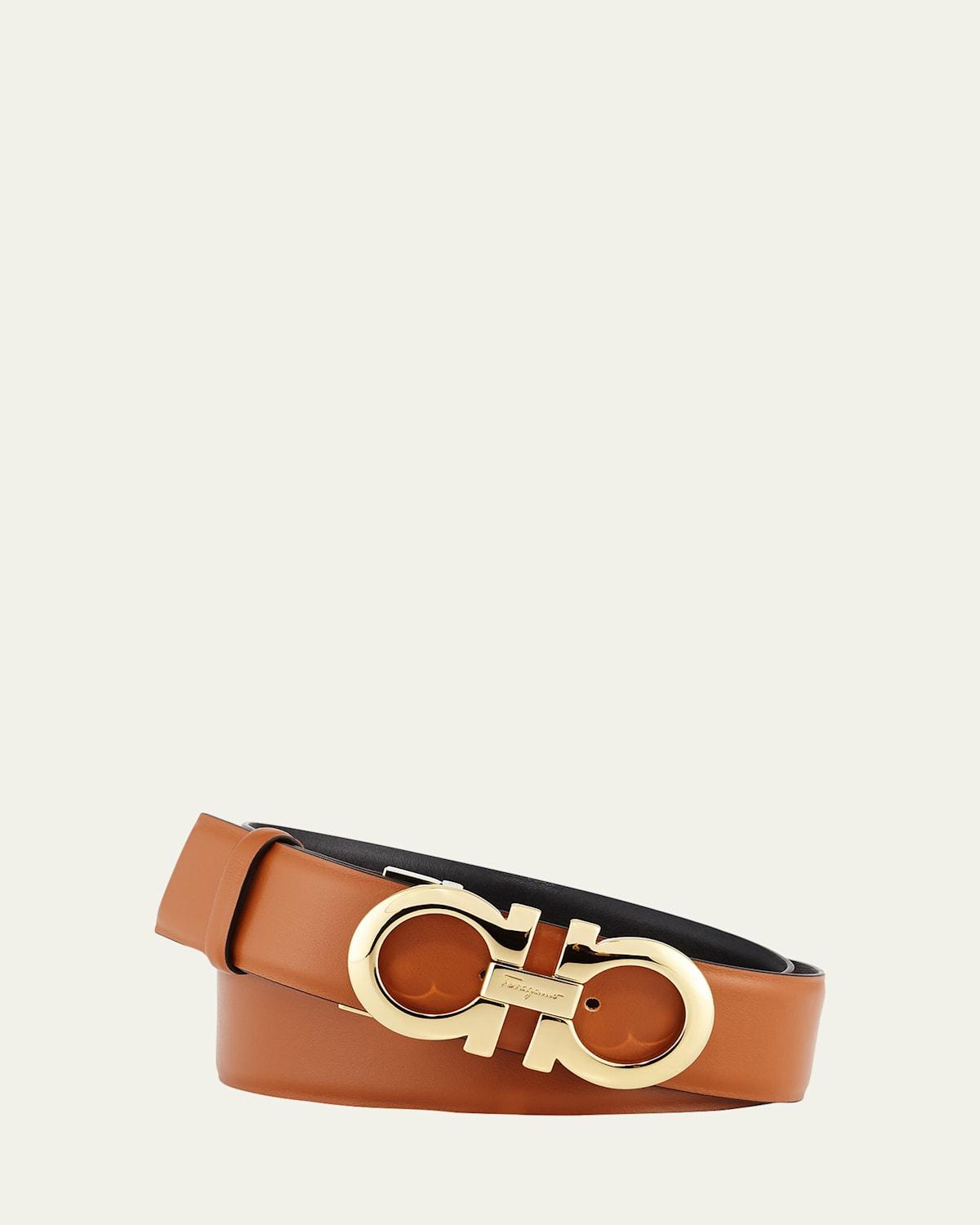 Salvatore Ferragamo Womens Adjustable & Reversible Gancini Belt Product Image
