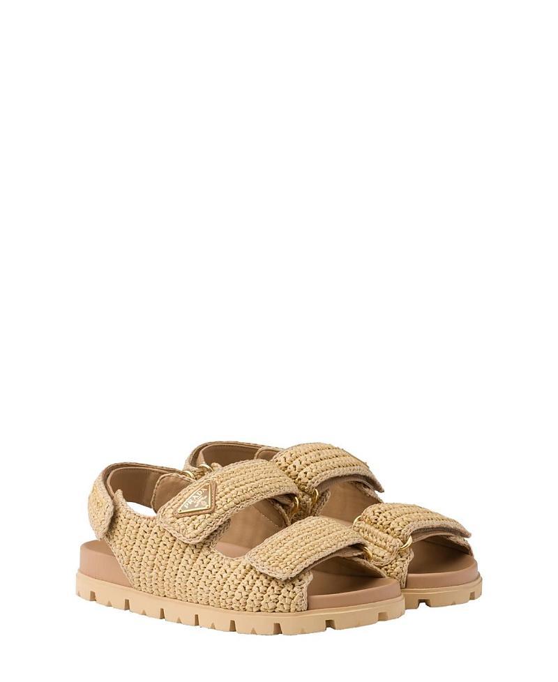 Prada Womens Crochet Sandals Product Image