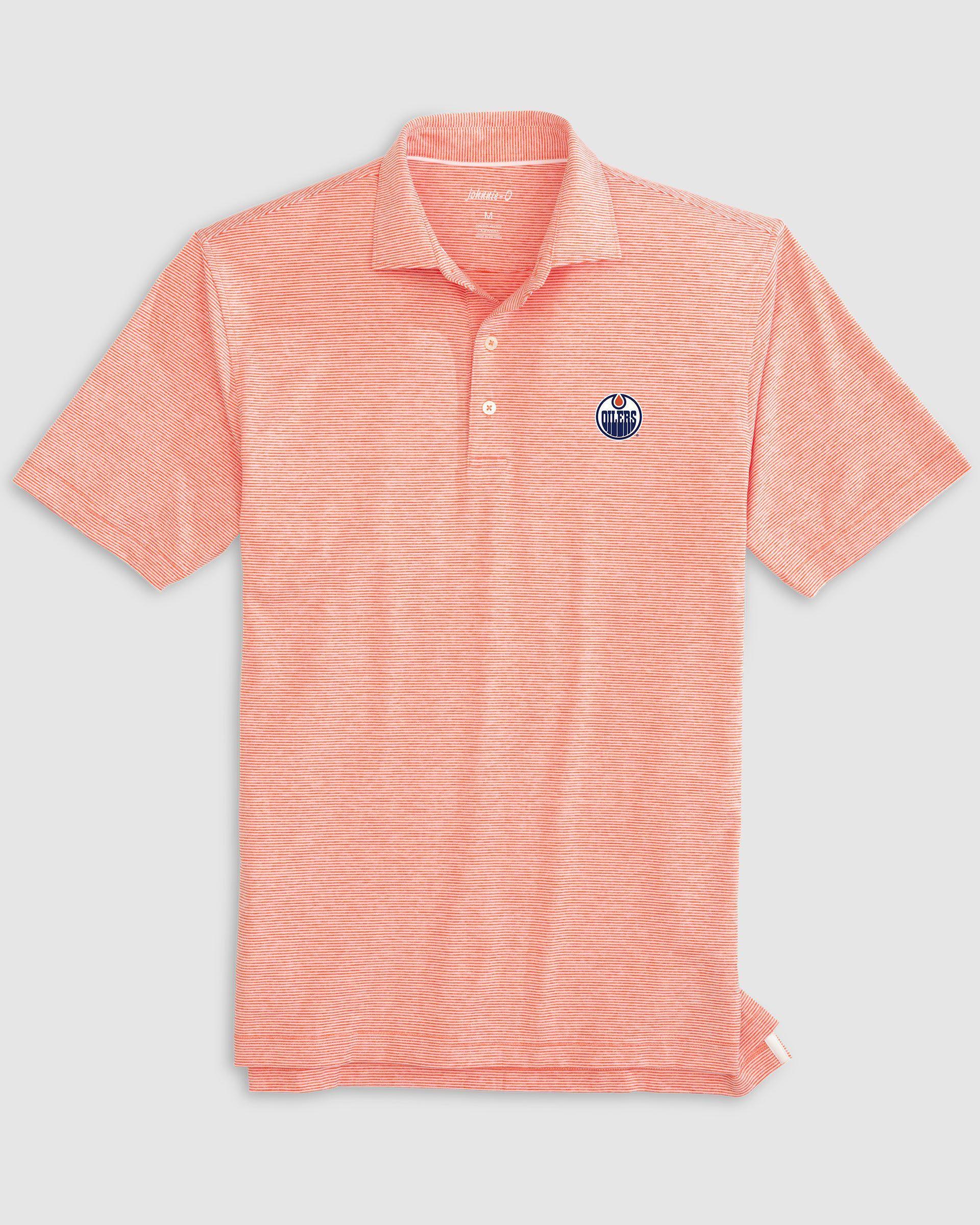 Seattle Mariners Lyndonn Striped Jersey Performance Polo Product Image