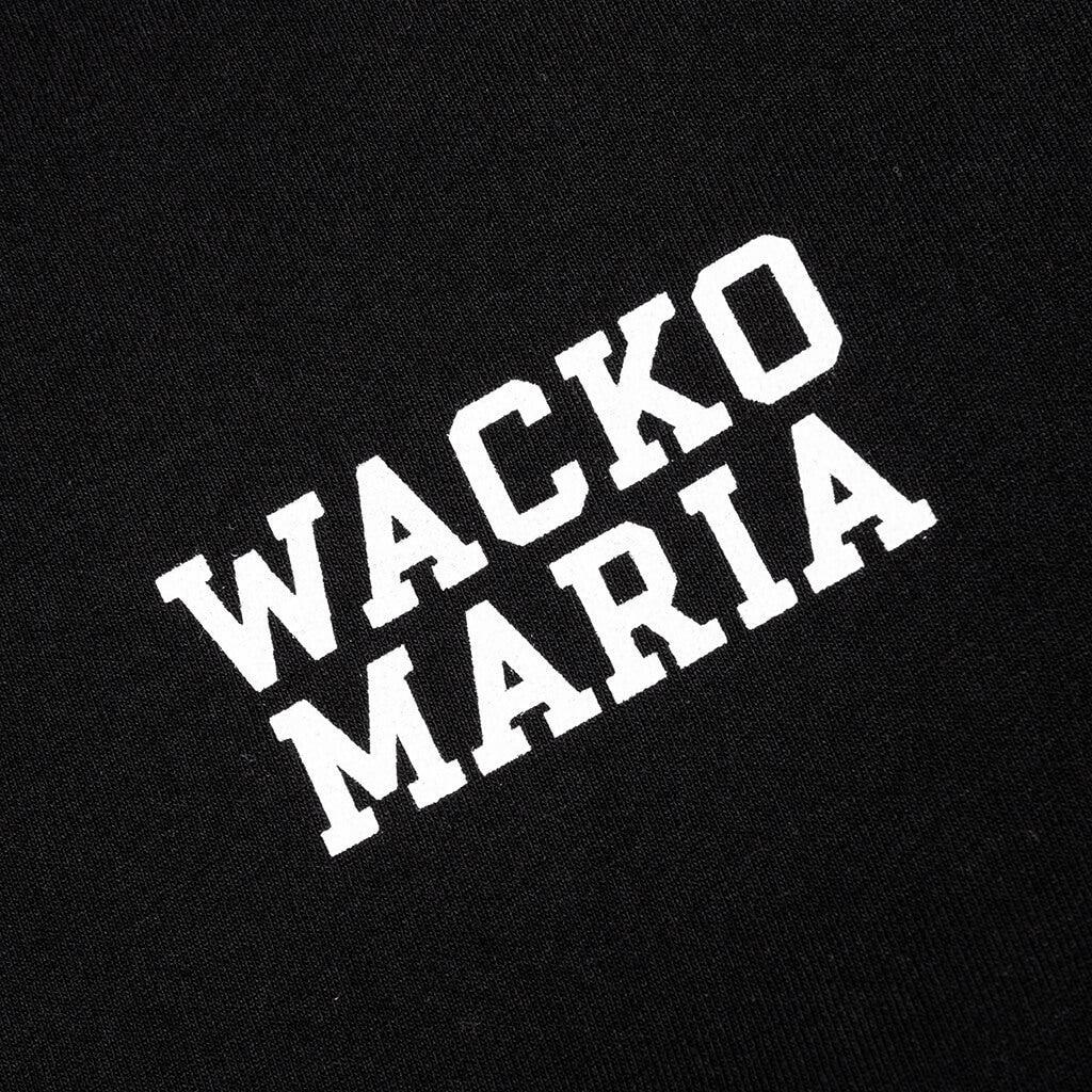 Washed Heavyweight Crewneck T-Shirt Type 2 - Black Male Product Image