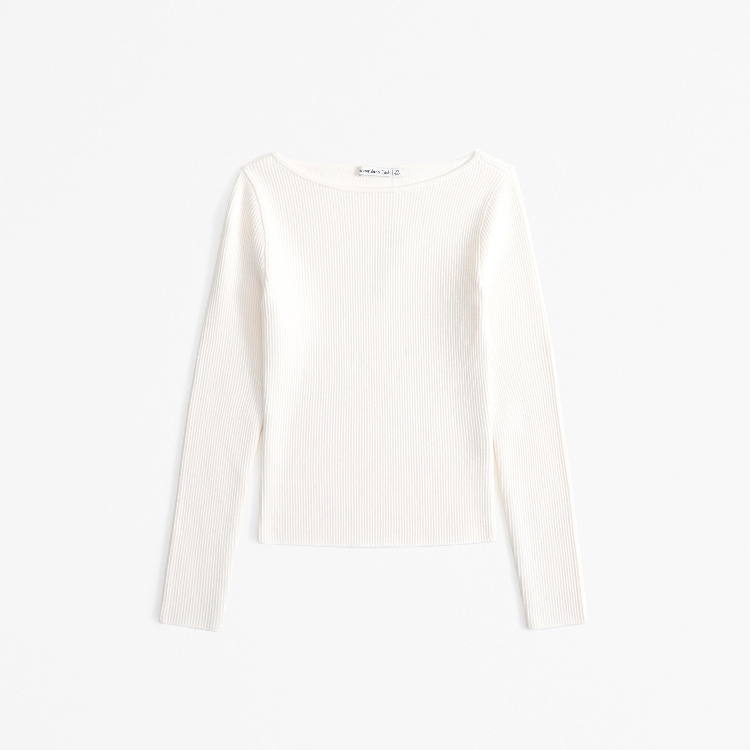 Long-Sleeve Ottoman Slash Top Product Image