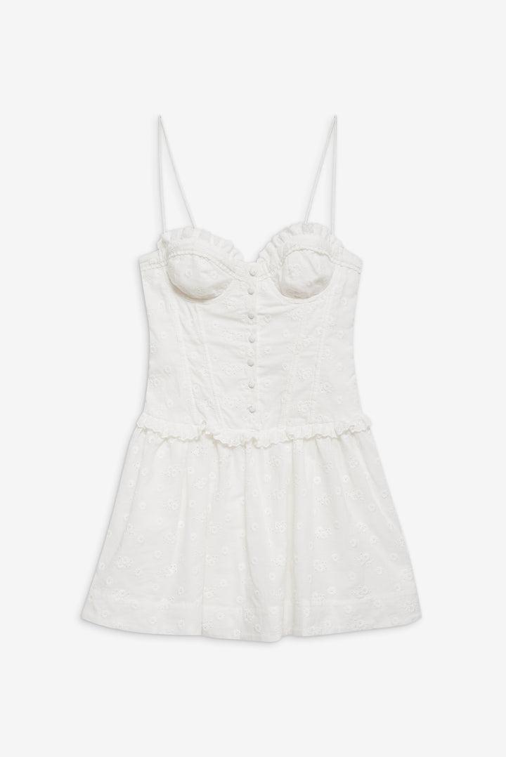 Marlowe Mini Dress — White Product Image