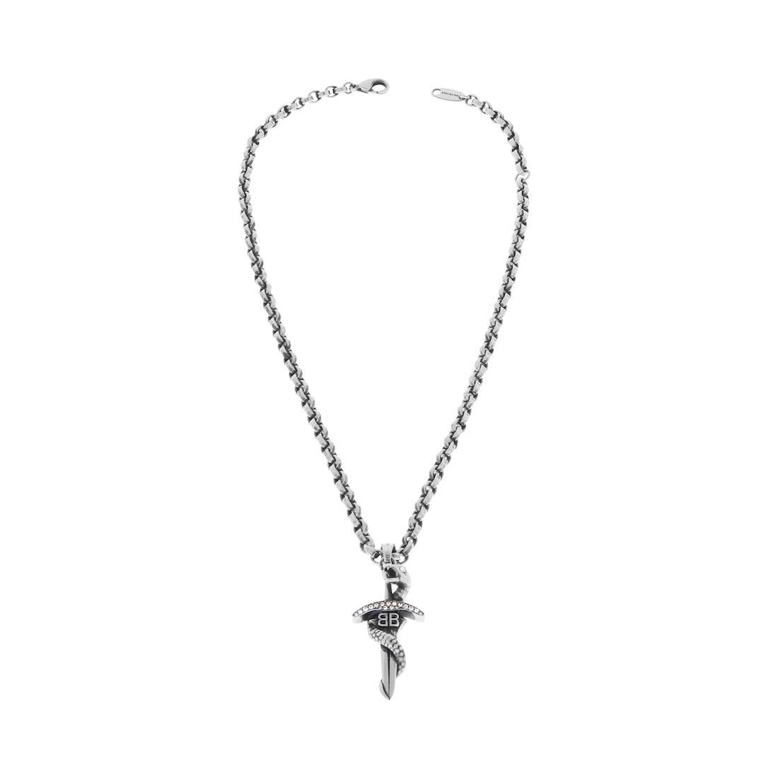Goth Snake Necklace  in Antique Silver Product Image