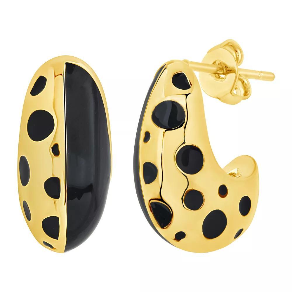 MC Collective Lisha Two Tone Hoop Earrings, Women's, Silver Tone Product Image