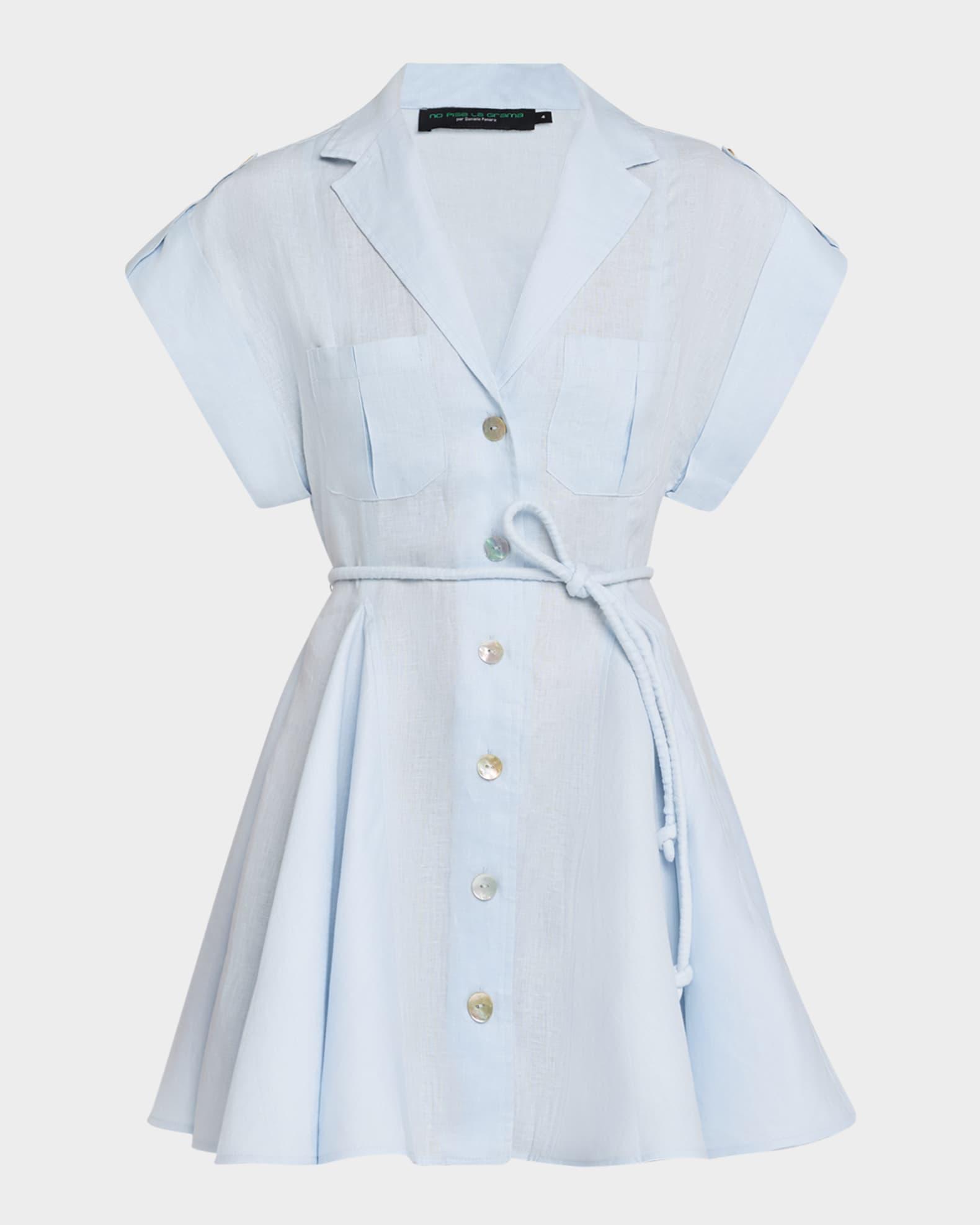 Guayaba Linen Mini Shirtdress Product Image