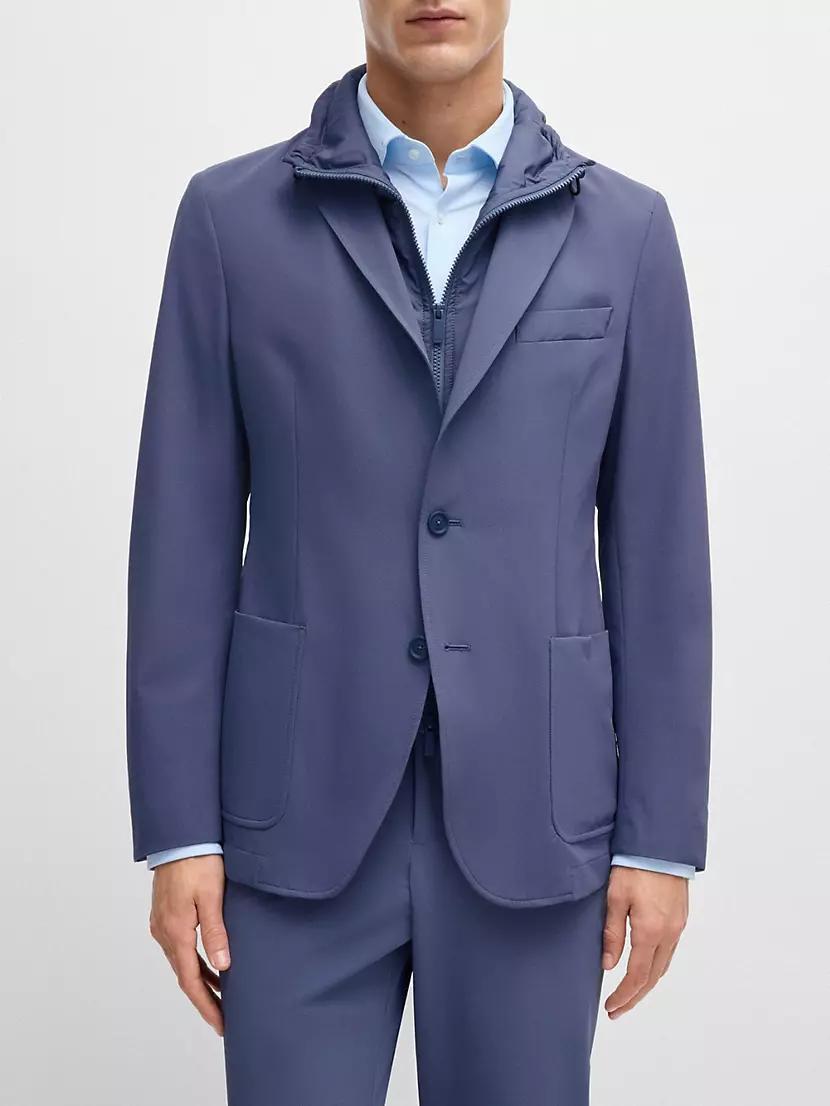 Water-Repellent Jacket in Slim Fit with Inner Zip-Up Product Image
