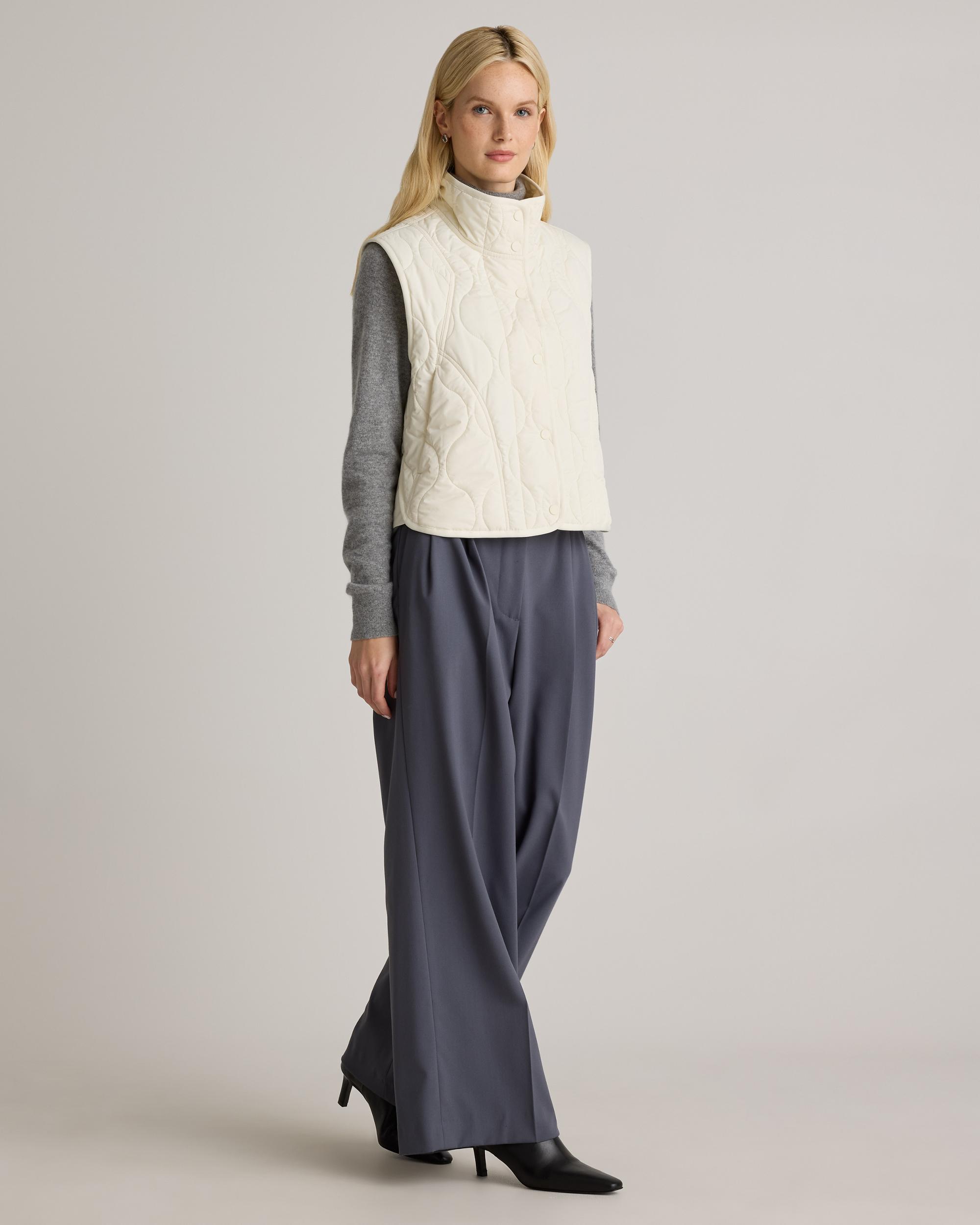 Quince | Women's Featherless Quilted Puffer Vest Recycled Polyester Product Image